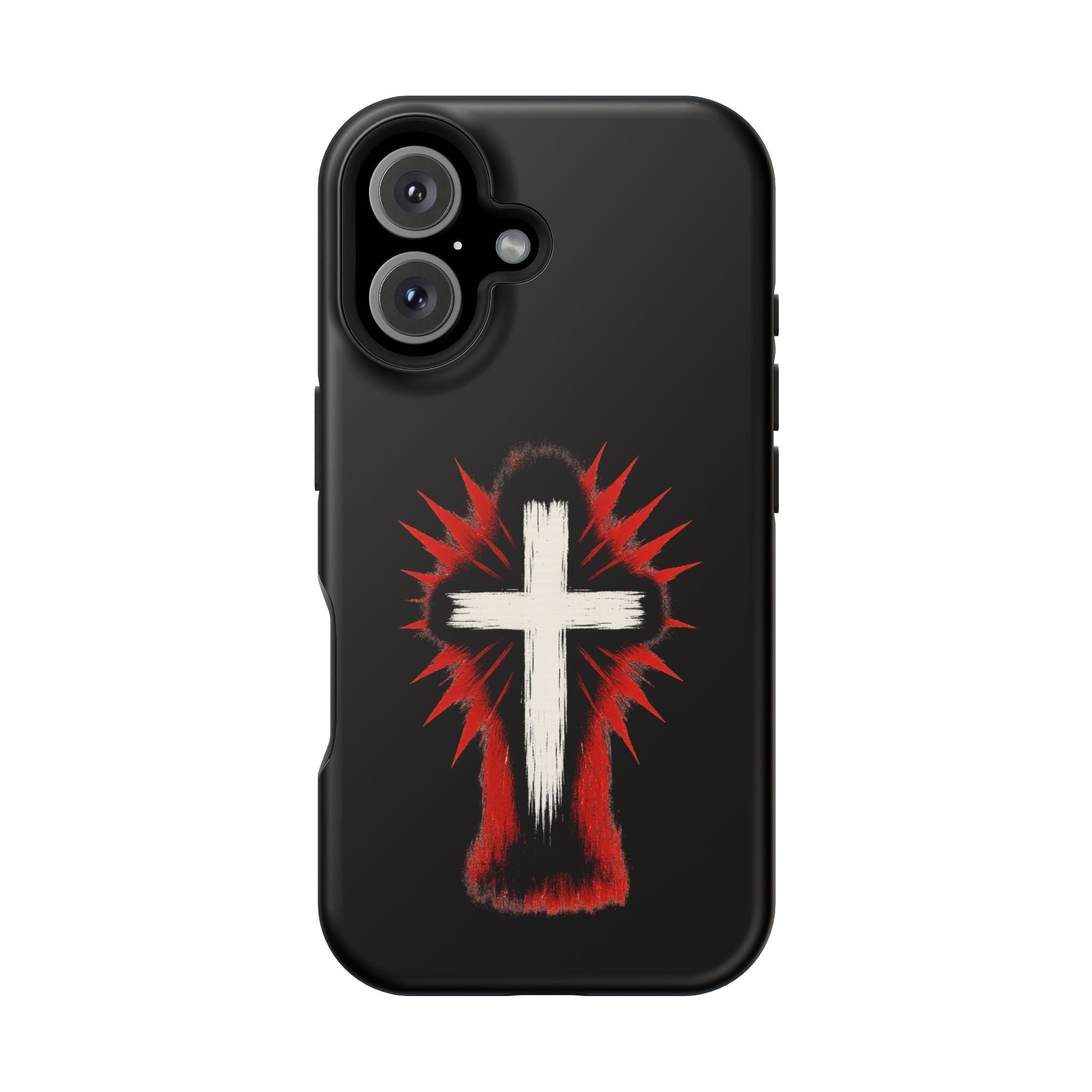 Crucifix Magnetic Impact Resistant Phone Case