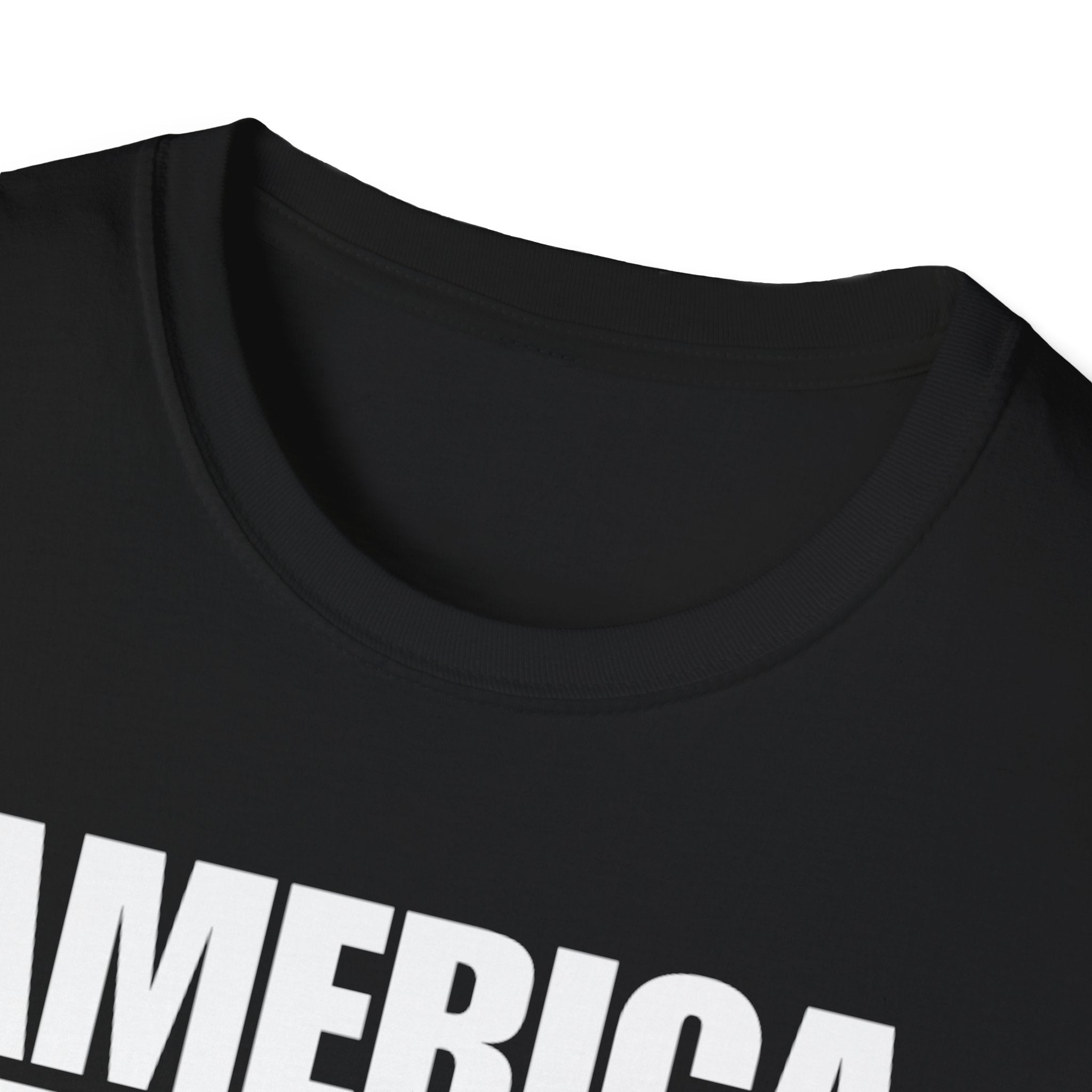 America First American Flag Softstyle Cotton Shirt T-Shirt