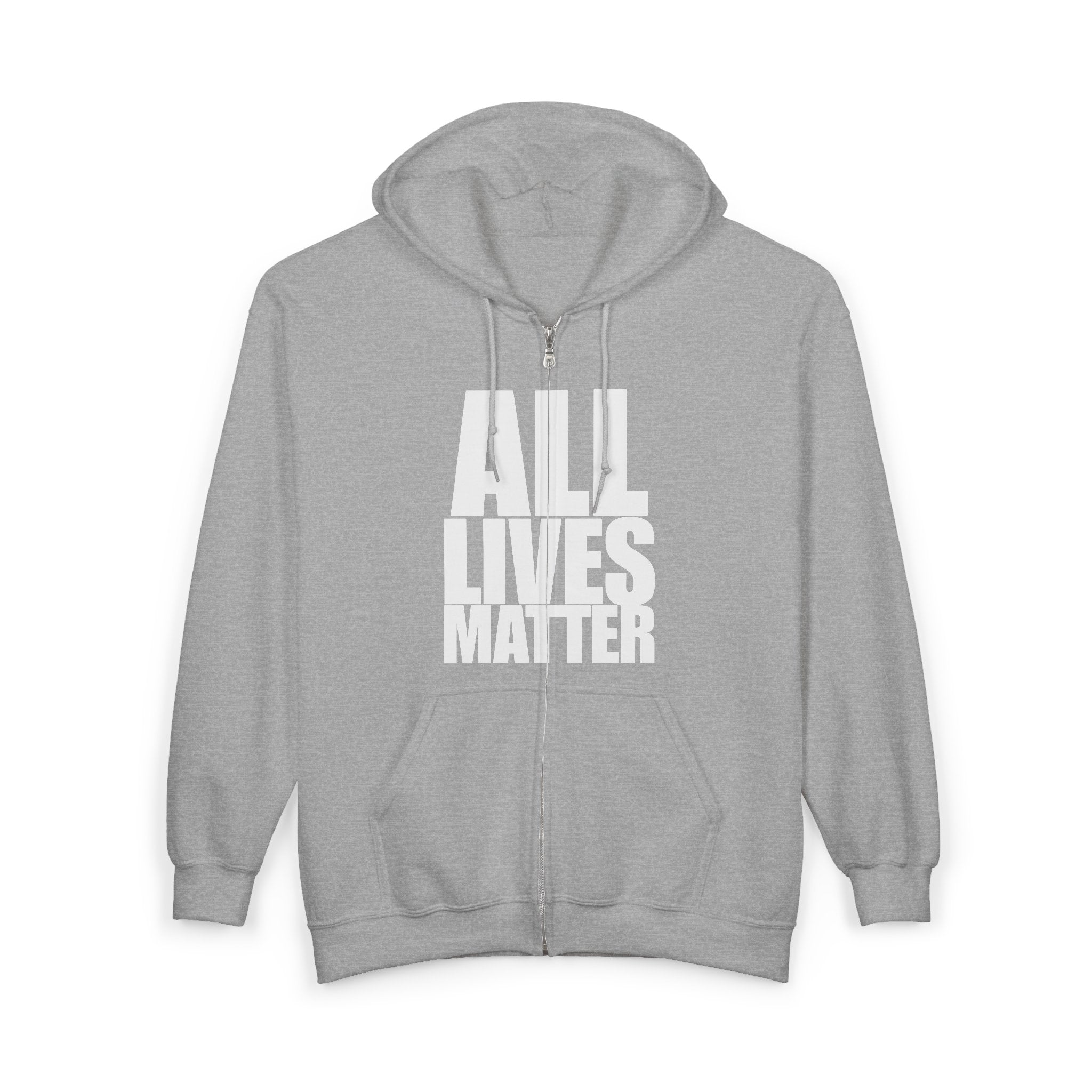 ALL LIVES MATTER Unisex Full Zip Up Hoodie