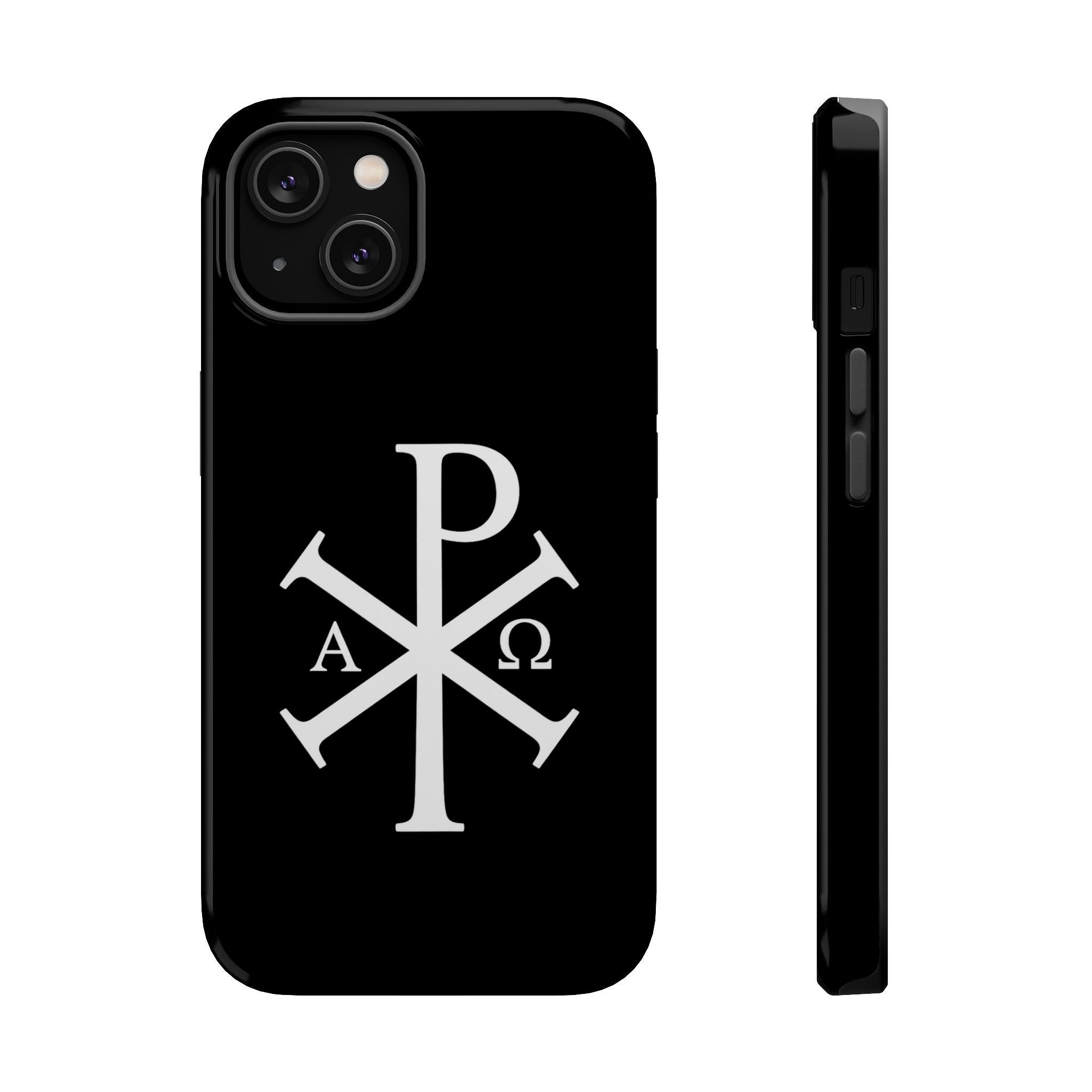 Pi Chi Rho White Design Magnetic Impact-Resistant Cases