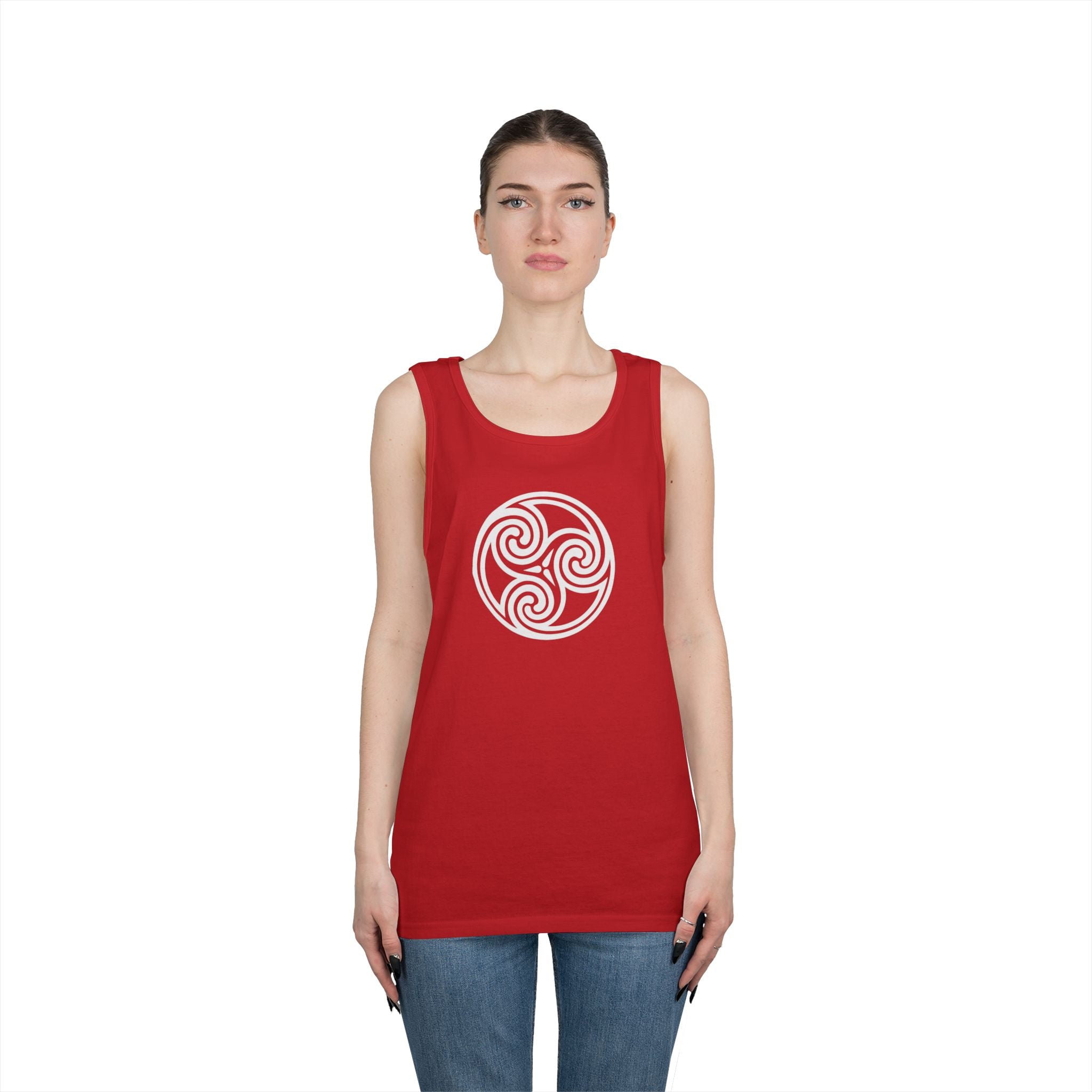 Triskele Symbol Unisex Heavy Cotton Tank Top