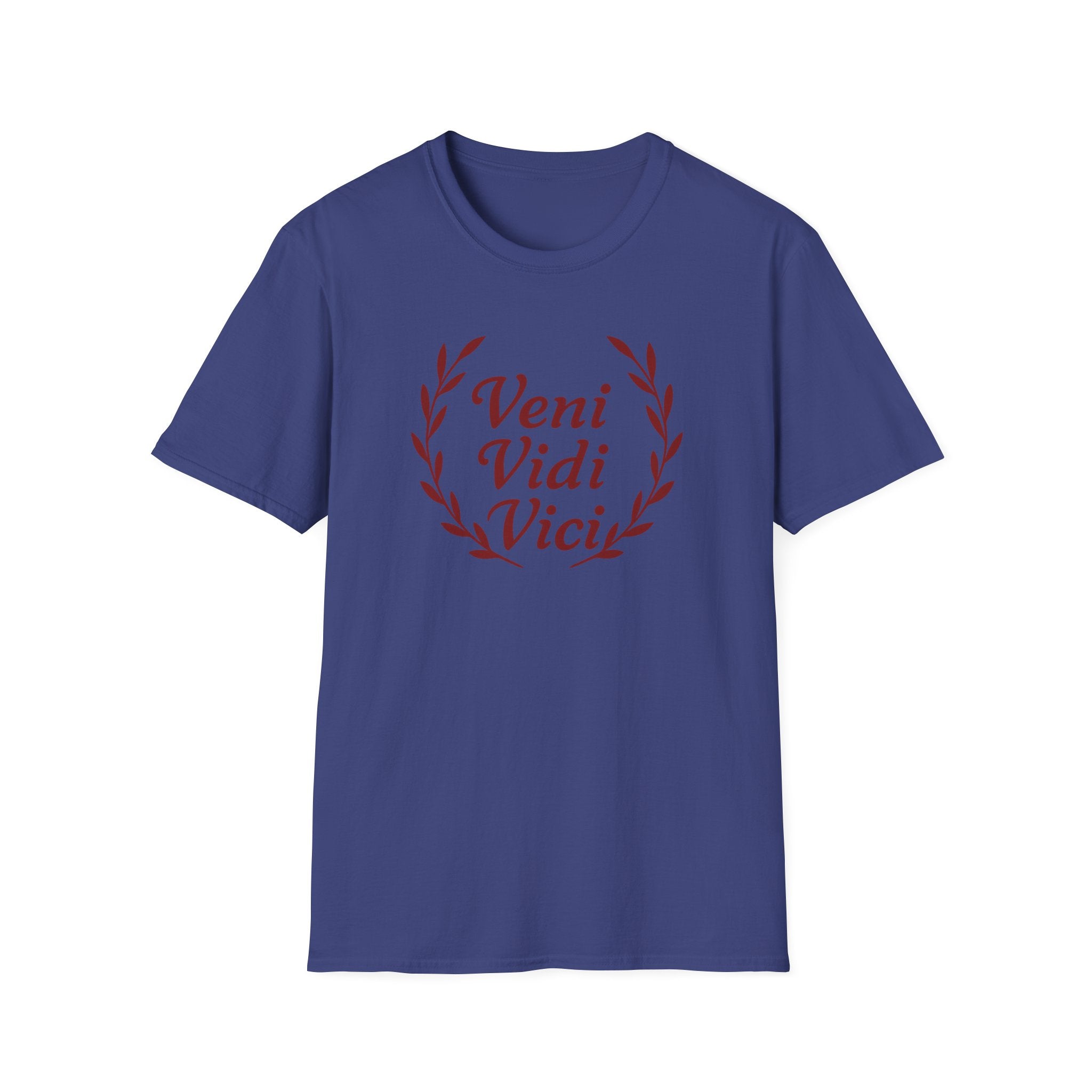 Veni Vidi Vici Red Design Softstyle T-Shirt