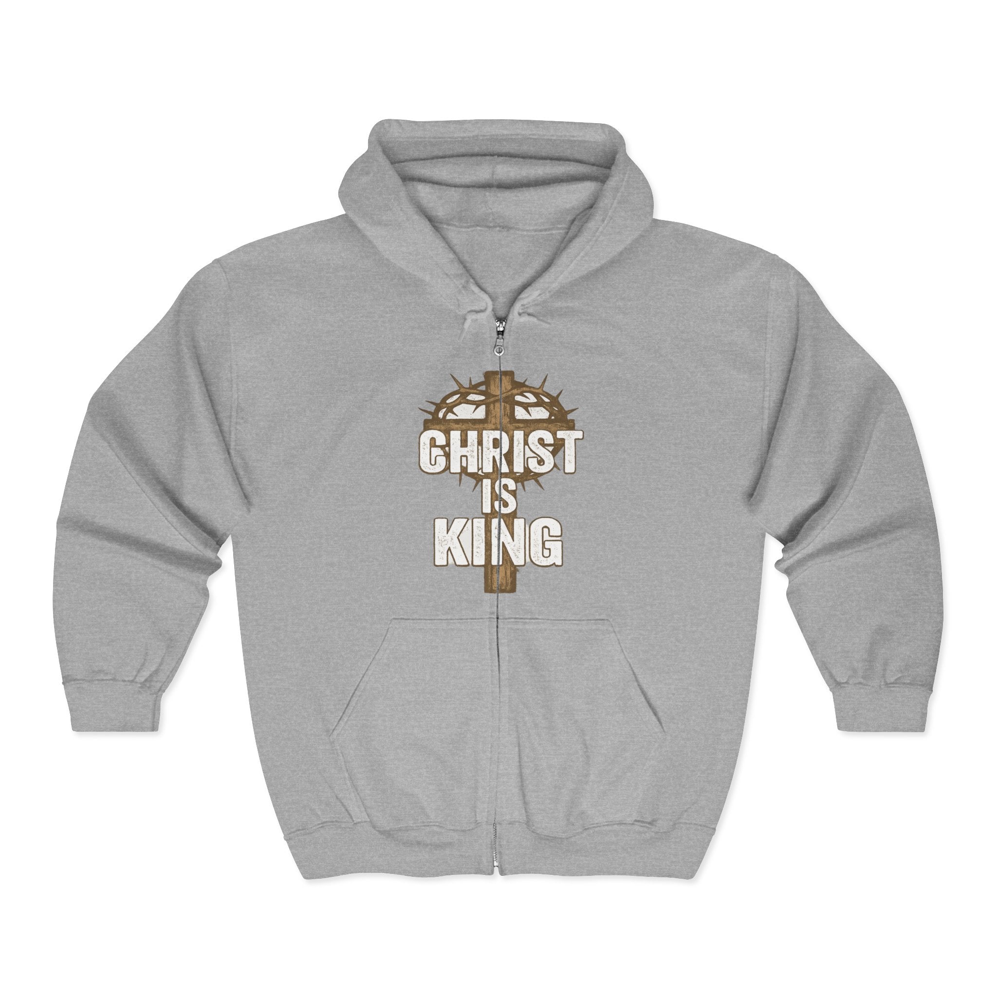 Christ is King Zip-Up Hoodie, Christ is King Sweatshirt