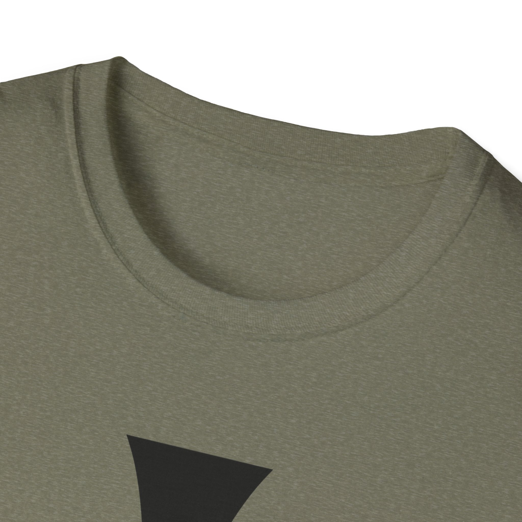 Teutonic Cross Black Design Softstyle Cotton T-Shirt