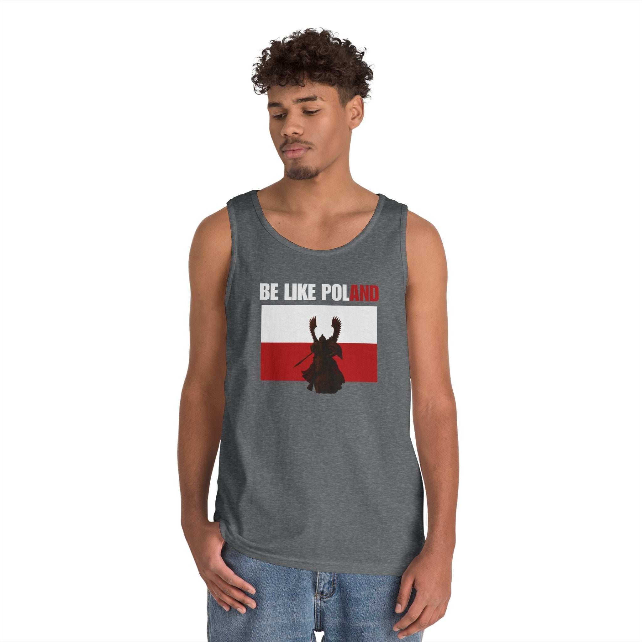 Be Like Poland Winged Hussar Heavy Cotton Tank Top