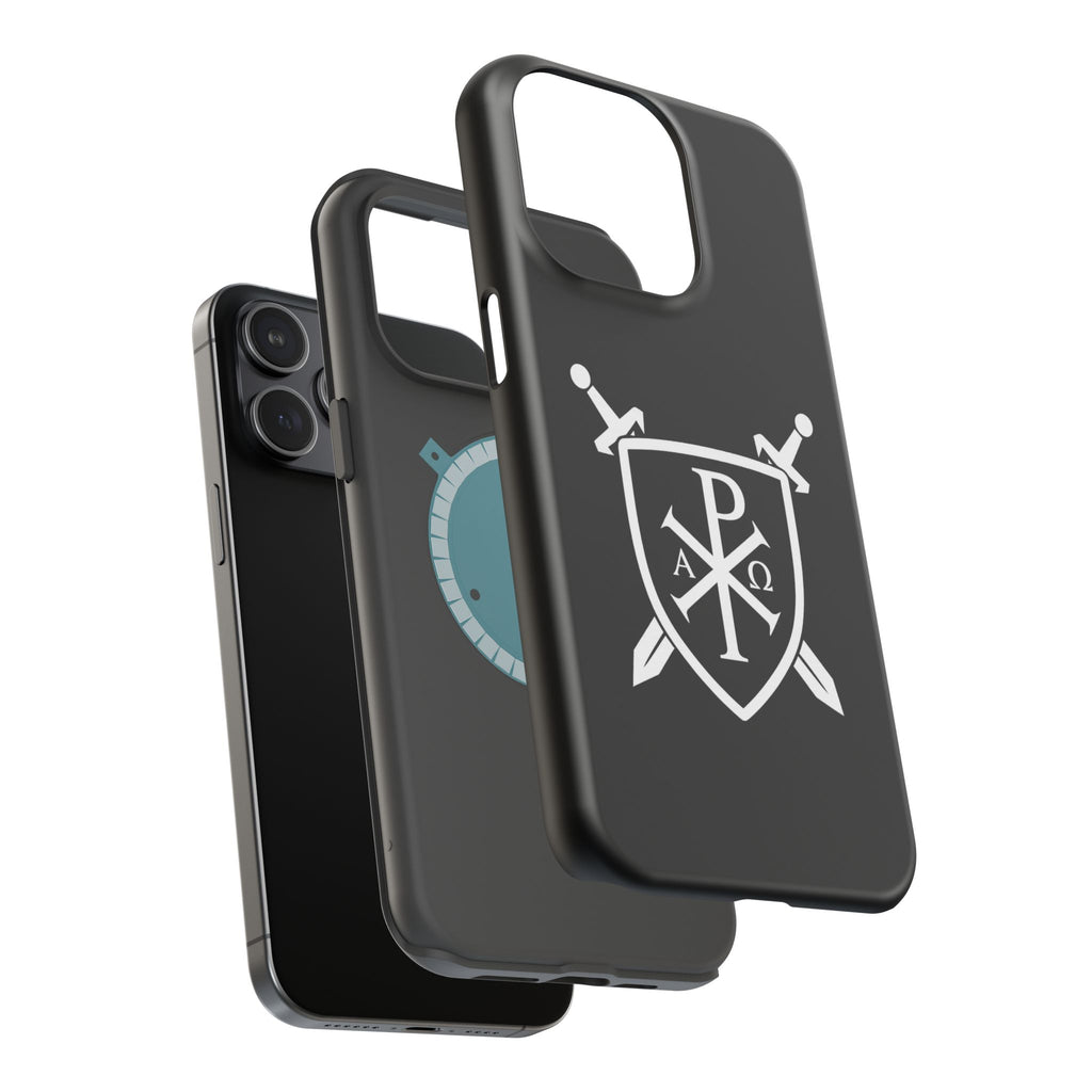 Swords and Shield Pi Chi Rho Graphic Design Magnetic Impact-Resistant Cases
