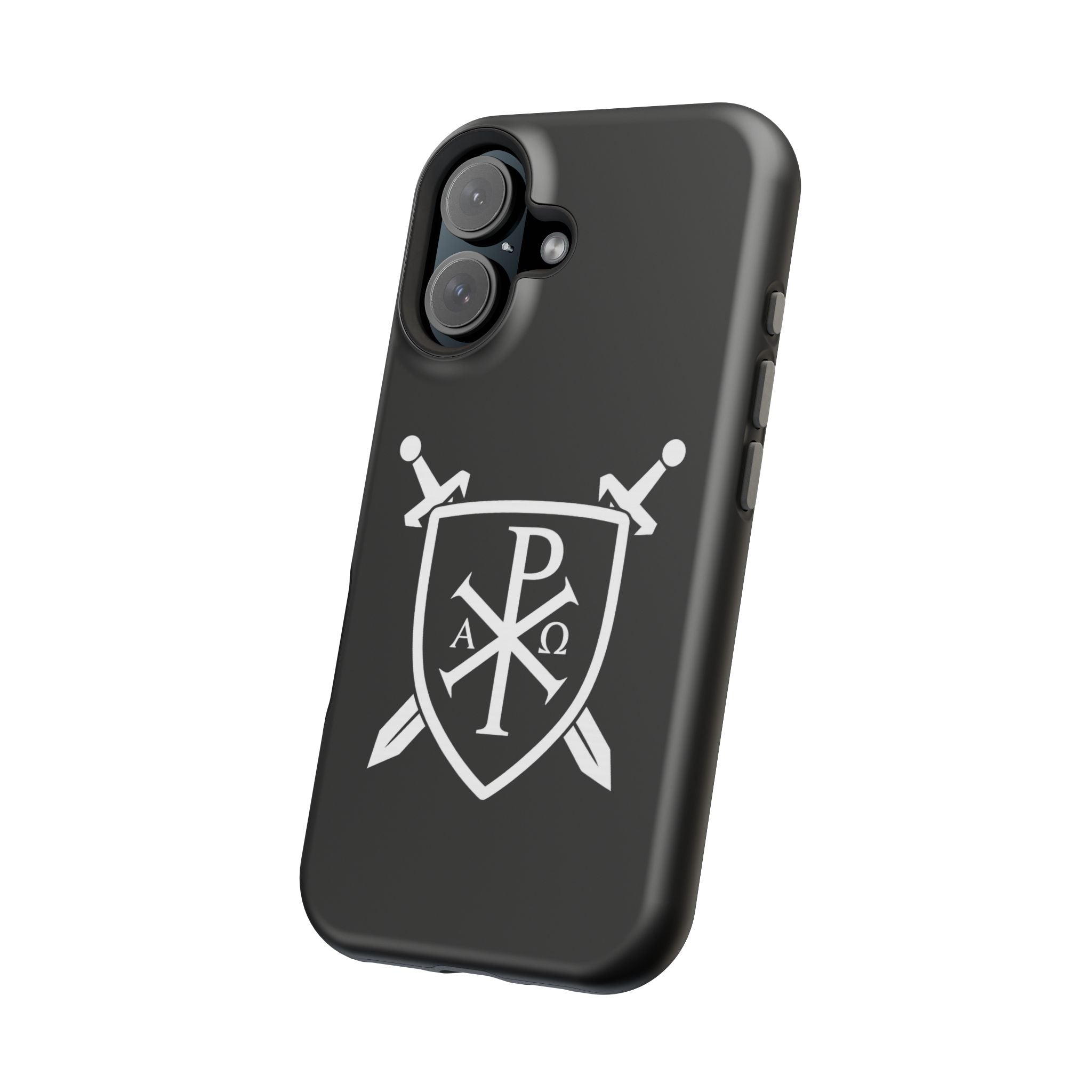 Swords and Shield Pi Chi Rho Graphic Design Magnetic Impact-Resistant Cases