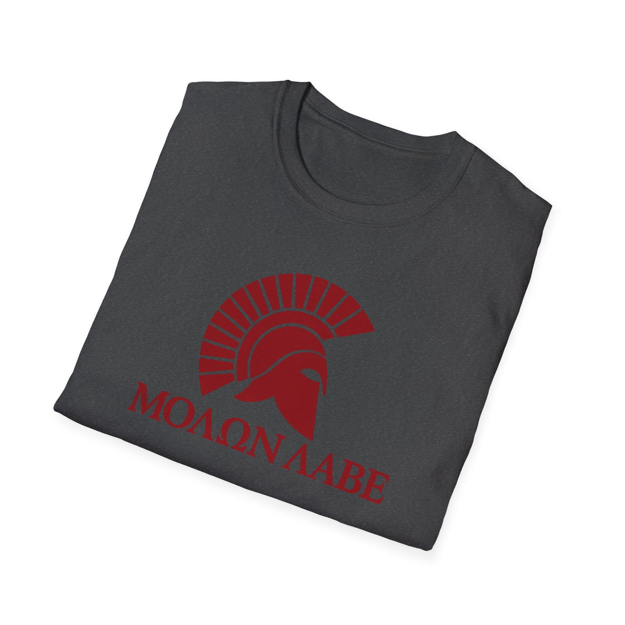 Molon Labe "Come and Take It!" in Greek Black Design Softstyle Cotton T-Shirt Softstyle Cotton T-Shirt
