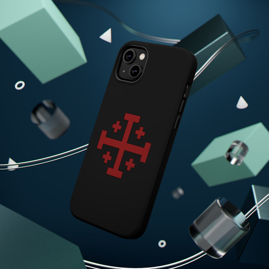 Cross Of Jerusalem Red Design Magnetic Impact-Resistant Cases