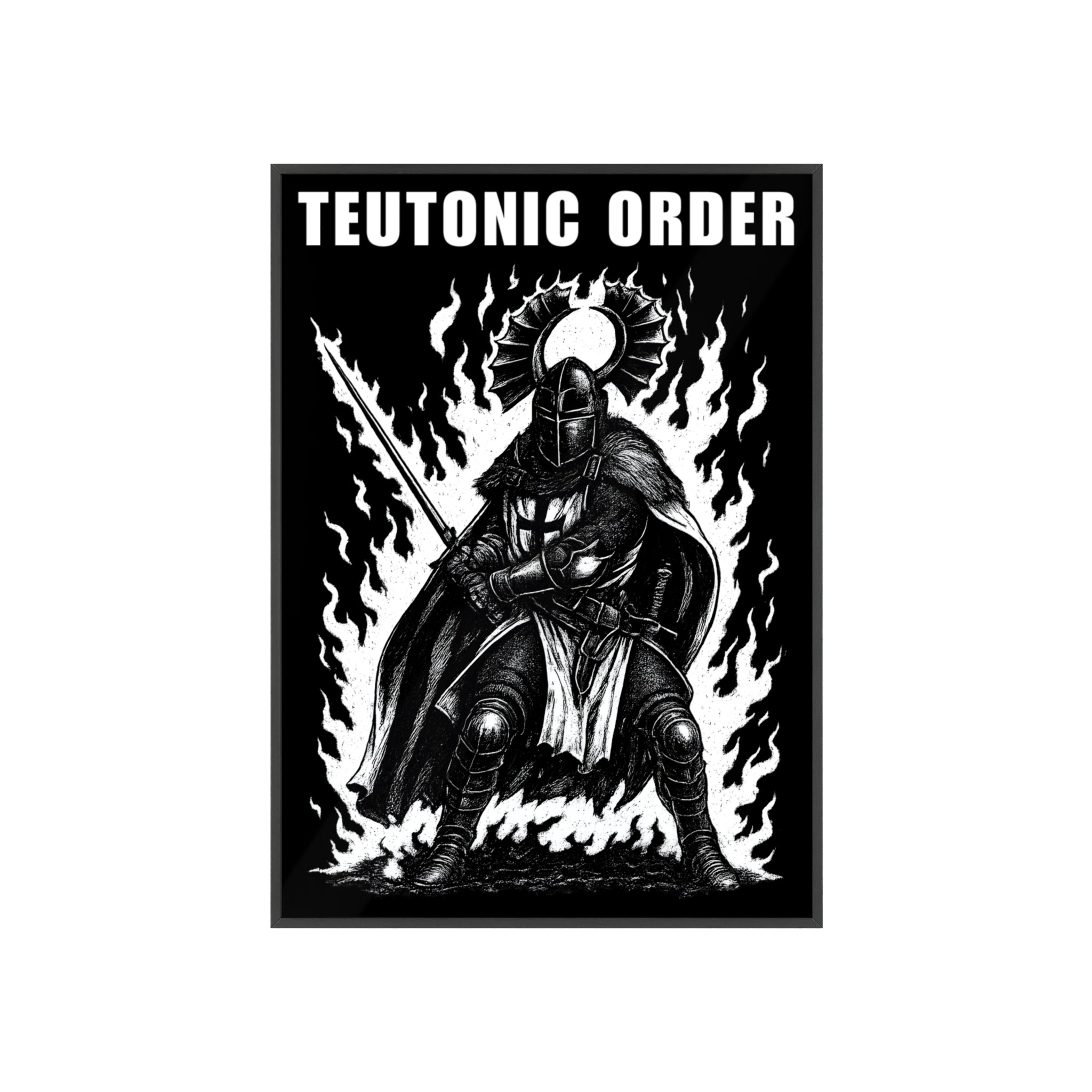 Teutonic Order Crusader Knight Art Print Frame