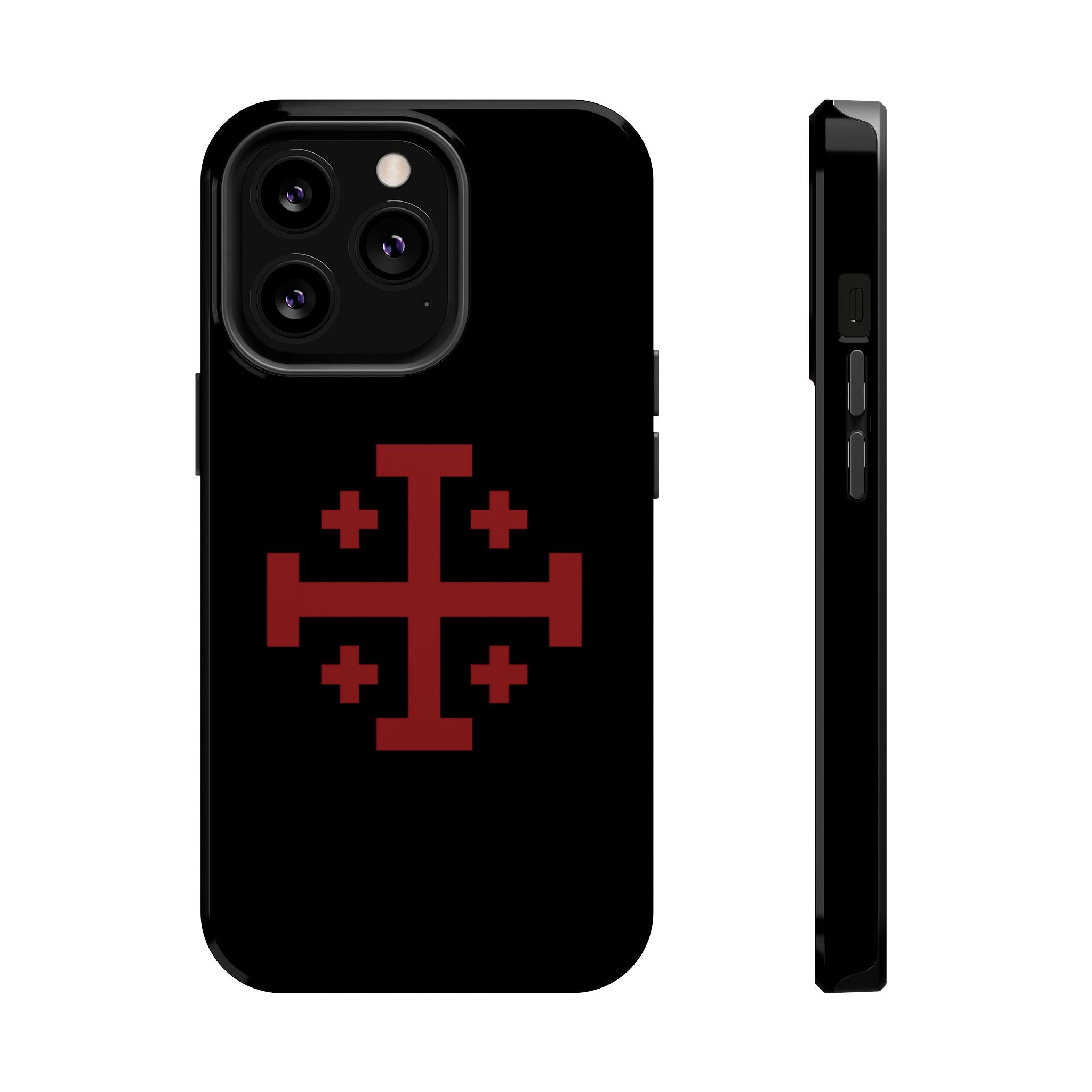 Cross Of Jerusalem Red Design Magnetic Impact-Resistant Cases