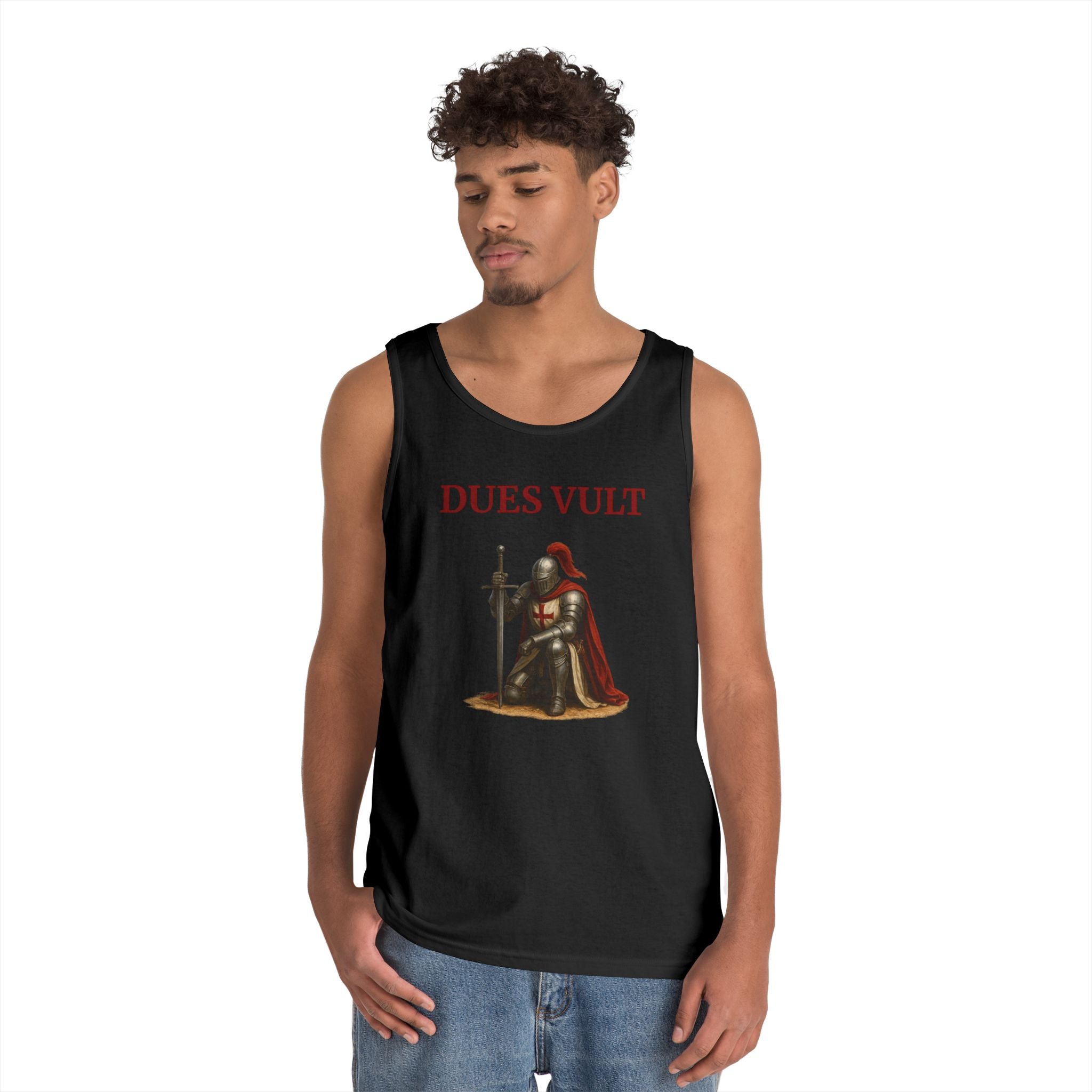 Knight-Inspired Dues Vult Crusader Tank Top