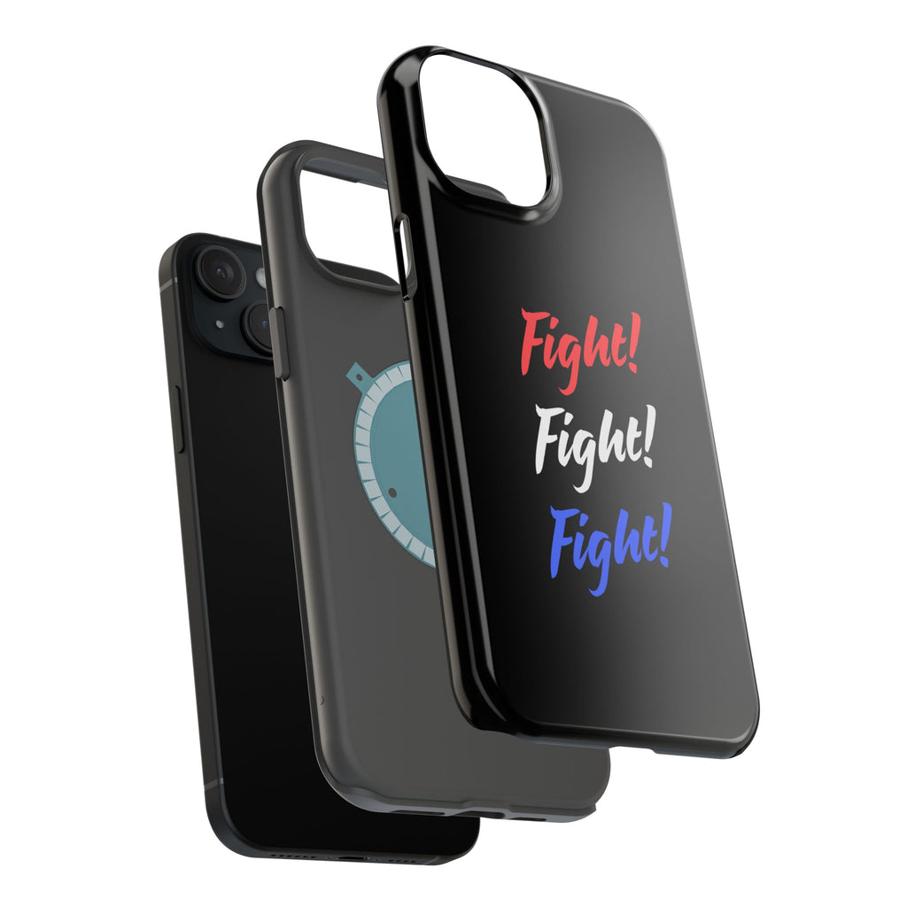 Magnetic Phone Cases, Motivational Phone Cover, Fight! Fight! Fight! Case, Personalized Phone Accessory, Unique Gift for Fighters