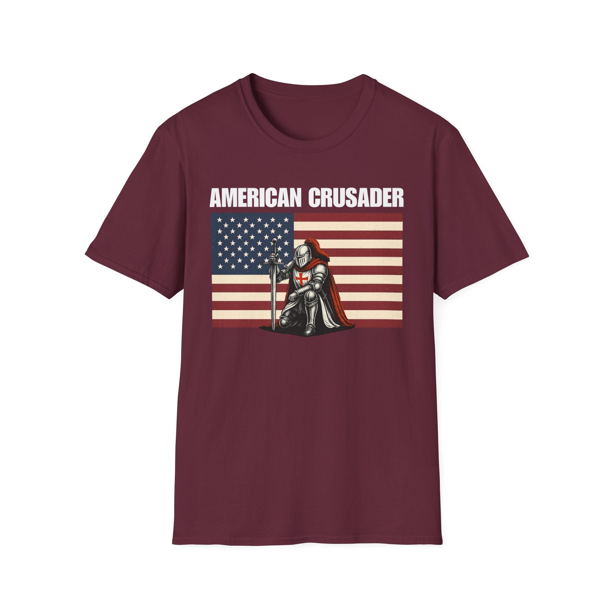 American Crusader Alt Color Design Softstyle Cotton T-Shirt