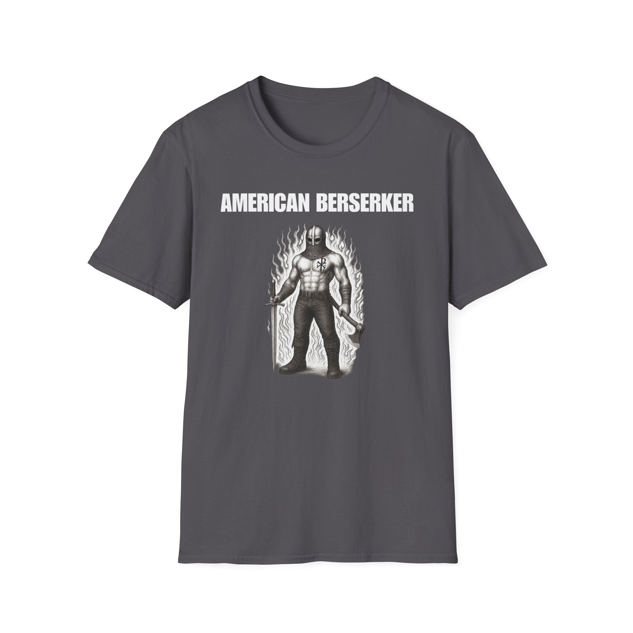 American Berserker Alt Design Graphic Softstyle Cotton T-Shirt