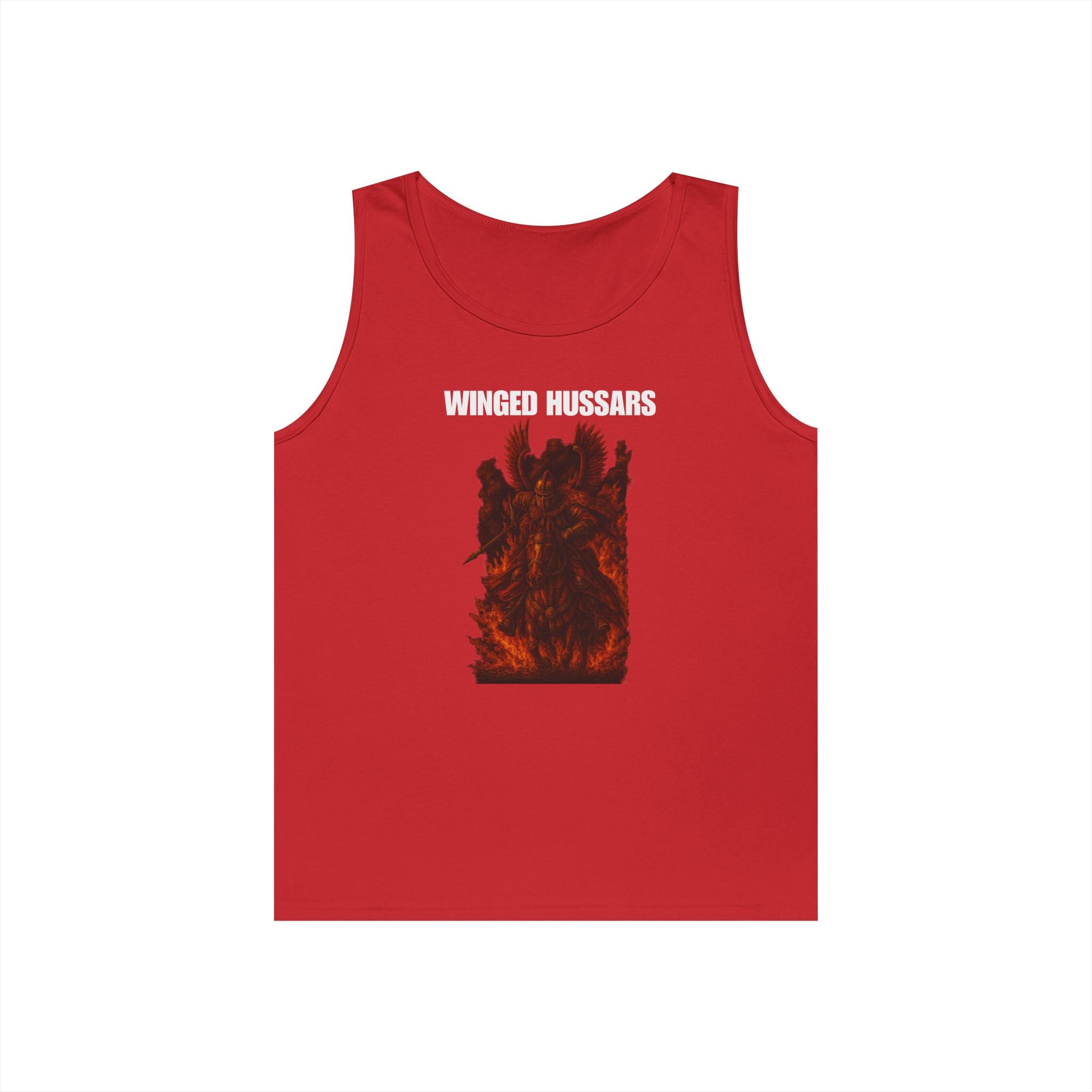 Winged Hussars Fiery Heavy Cotton Tank Top