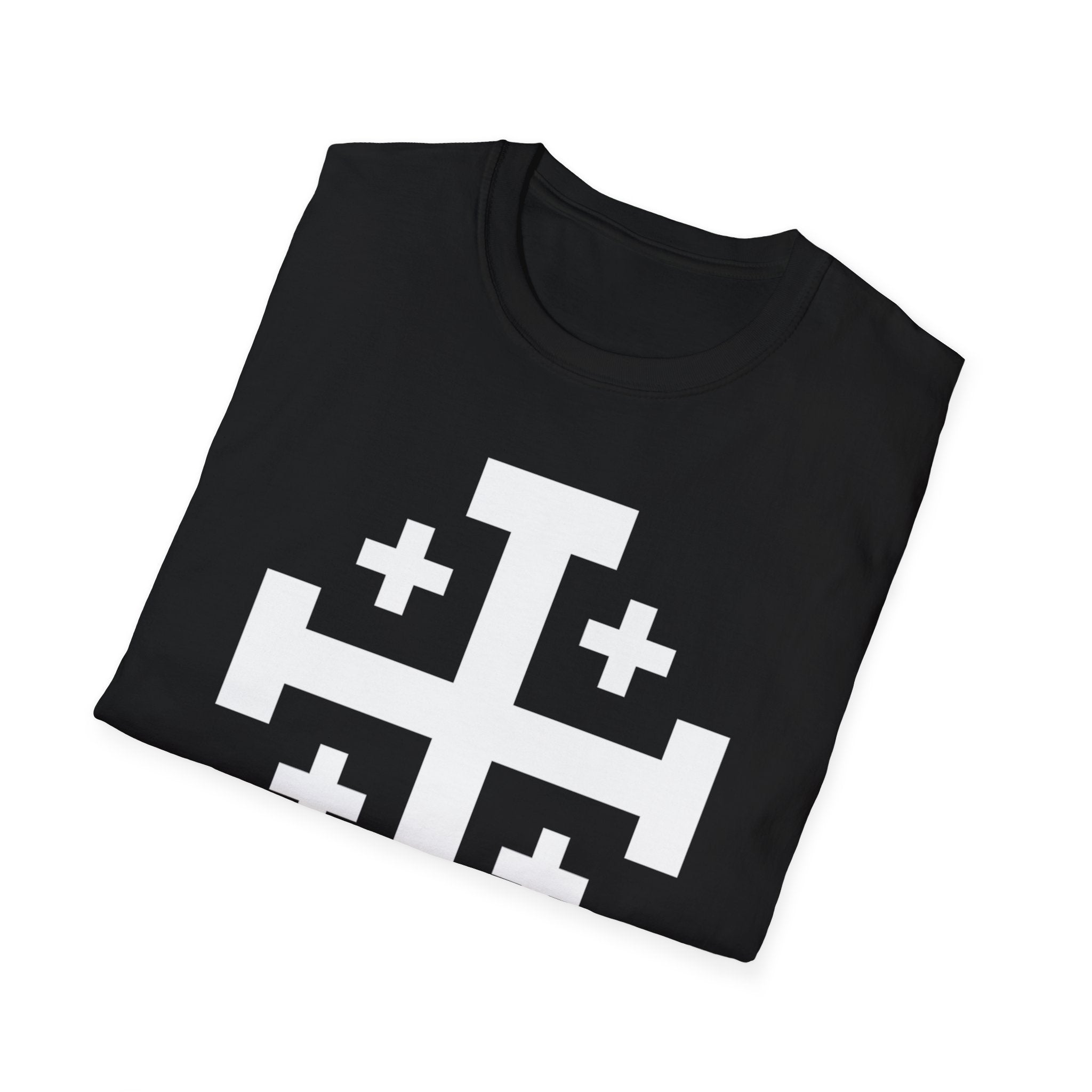 Cross of Jerusalem White Design Softstyle T-Shirt