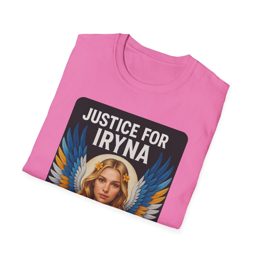 Justice for Iryna Unisex Softstyle T-Shirt, Protest T-Shirt, Statement Apparel