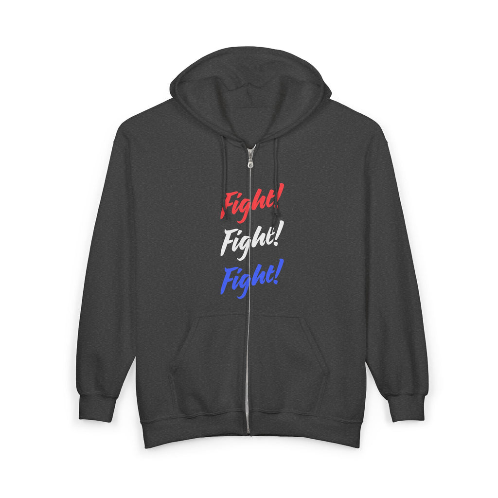 Fight! Fight! Fight! Zip-Up Hoodie, Fight, Fight, Fight Zip-Up Sweatshirt