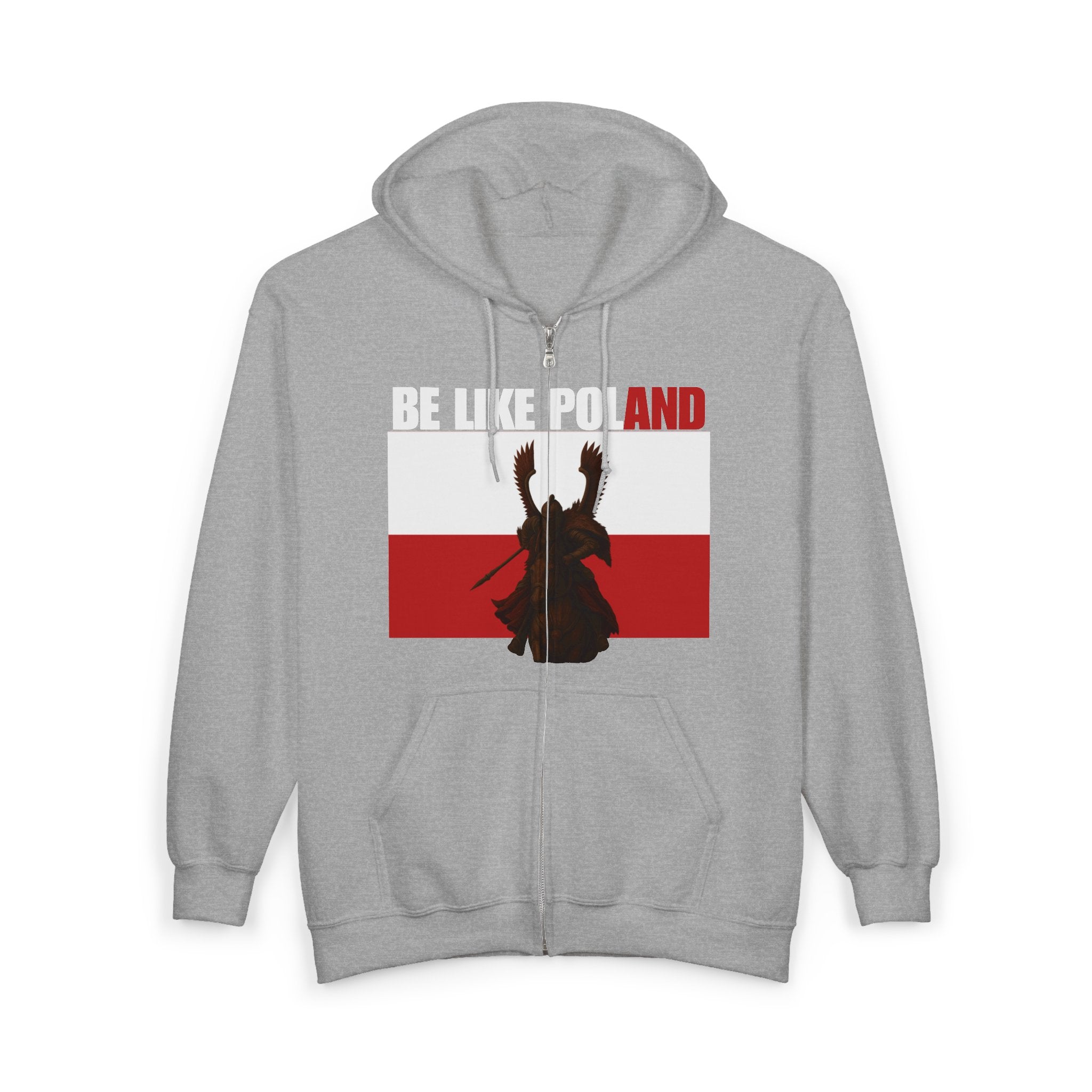 Be Like Poland Winged Hussar Zip Up Hoodie Sweatshirt