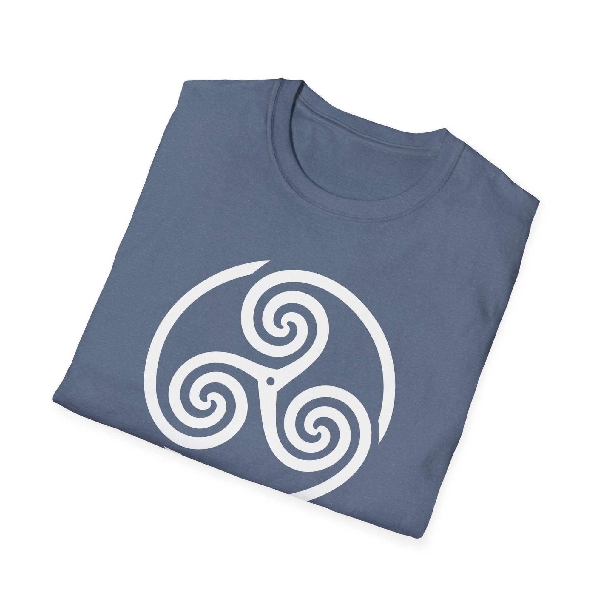Celtic Spiral Triskele Symbol Alt Design White Unisex Tank Top