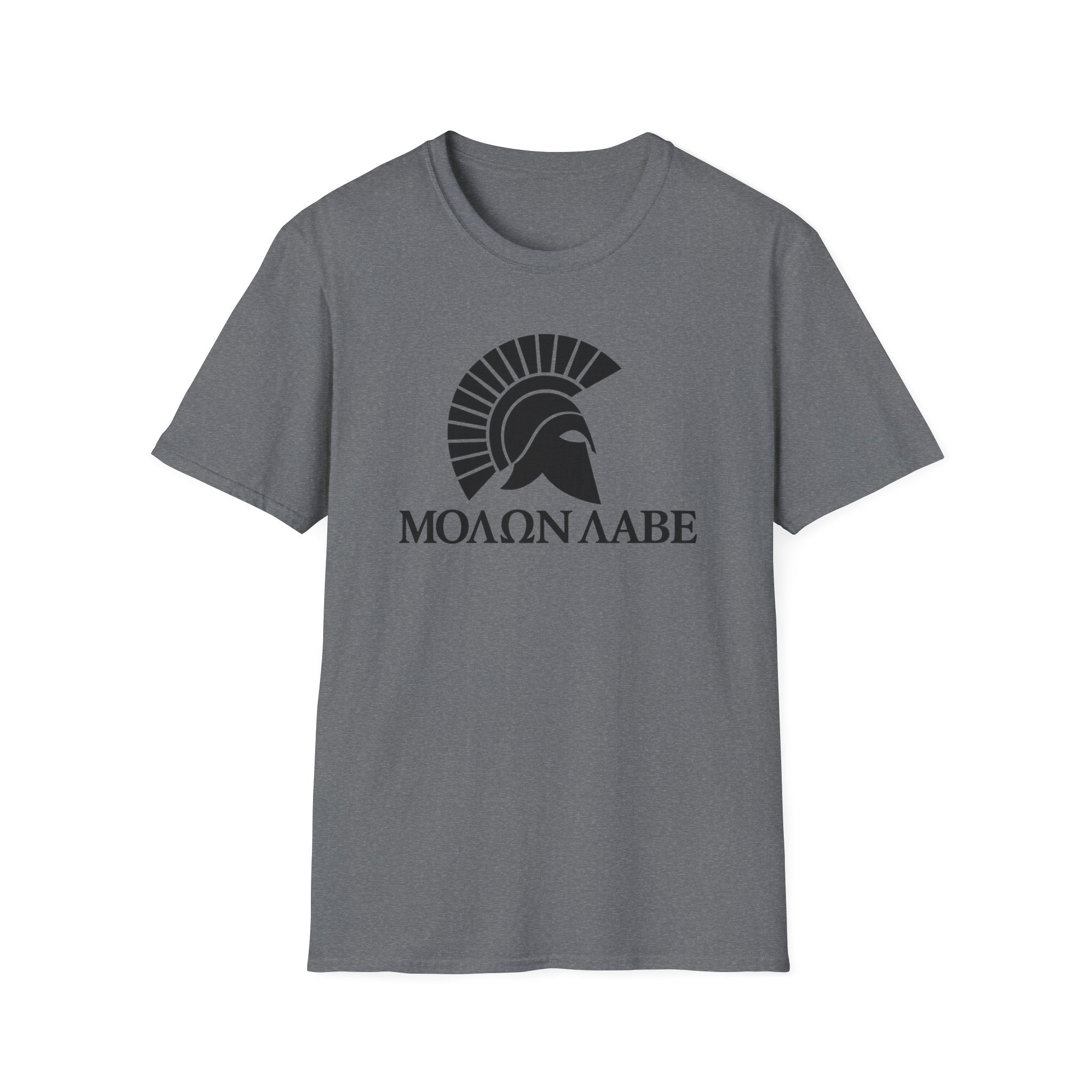 Molon Labe "Come and Take It!" in Greek Black Design Softstyle Cotton T-Shirt Softstyle Cotton T-Shirt