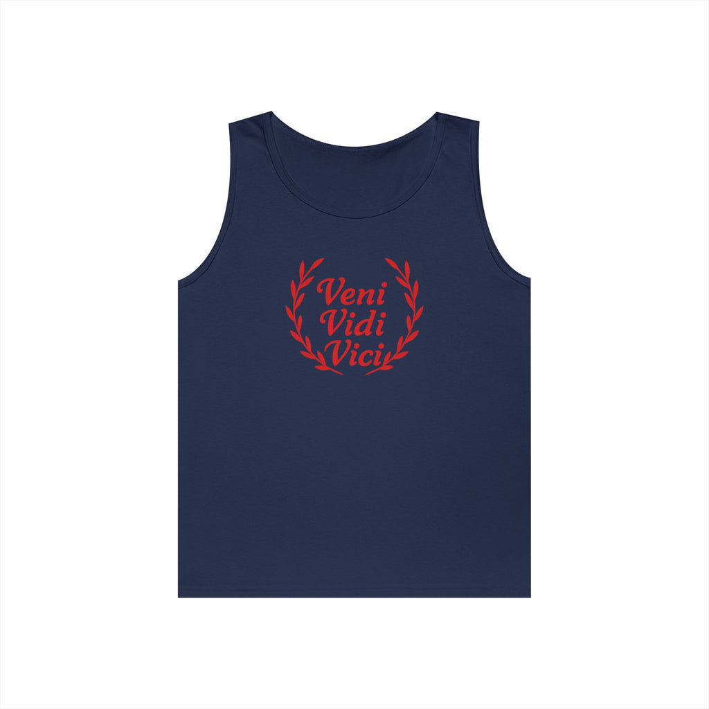 Veni Vidi Vici Light Red Design Unisex Heavy Cotton Tank Top