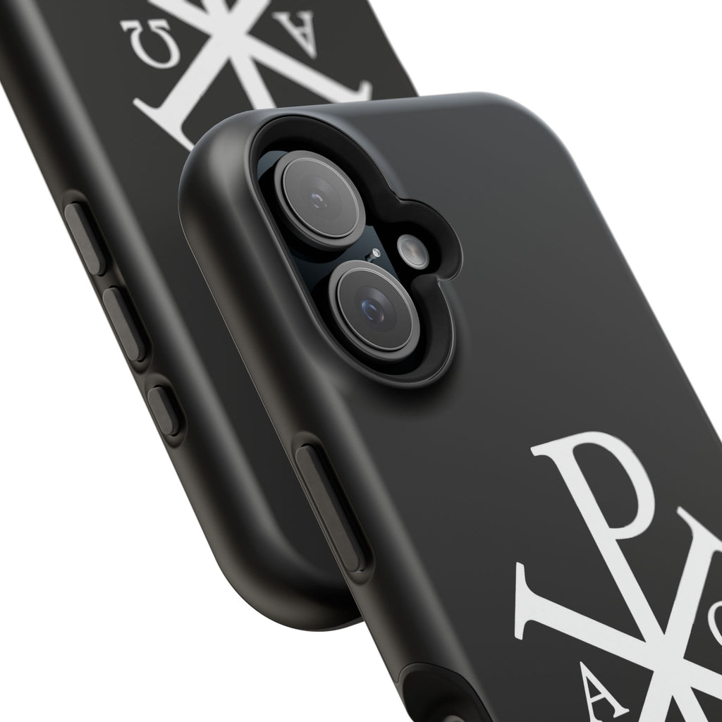 Pi Chi Rho White Design Magnetic Impact-Resistant Cases