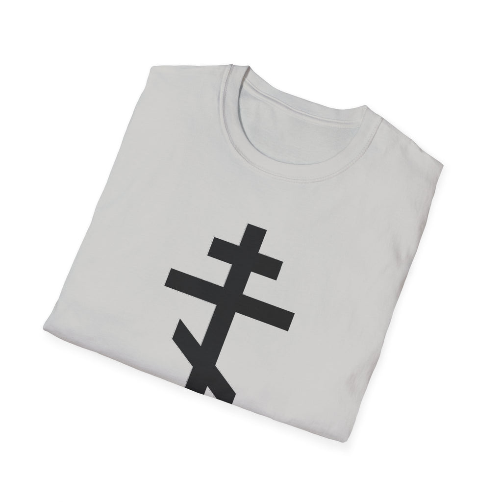 Crucifix Black Unisex Cotton Softstyle T-Shirt
