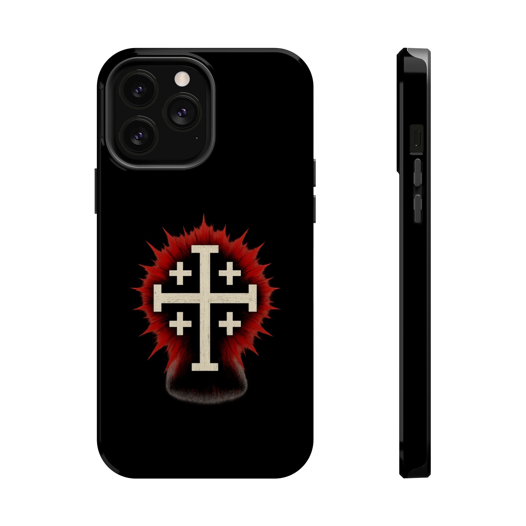 Cross Graphic Impact-Resistant Magnetic Phone Case