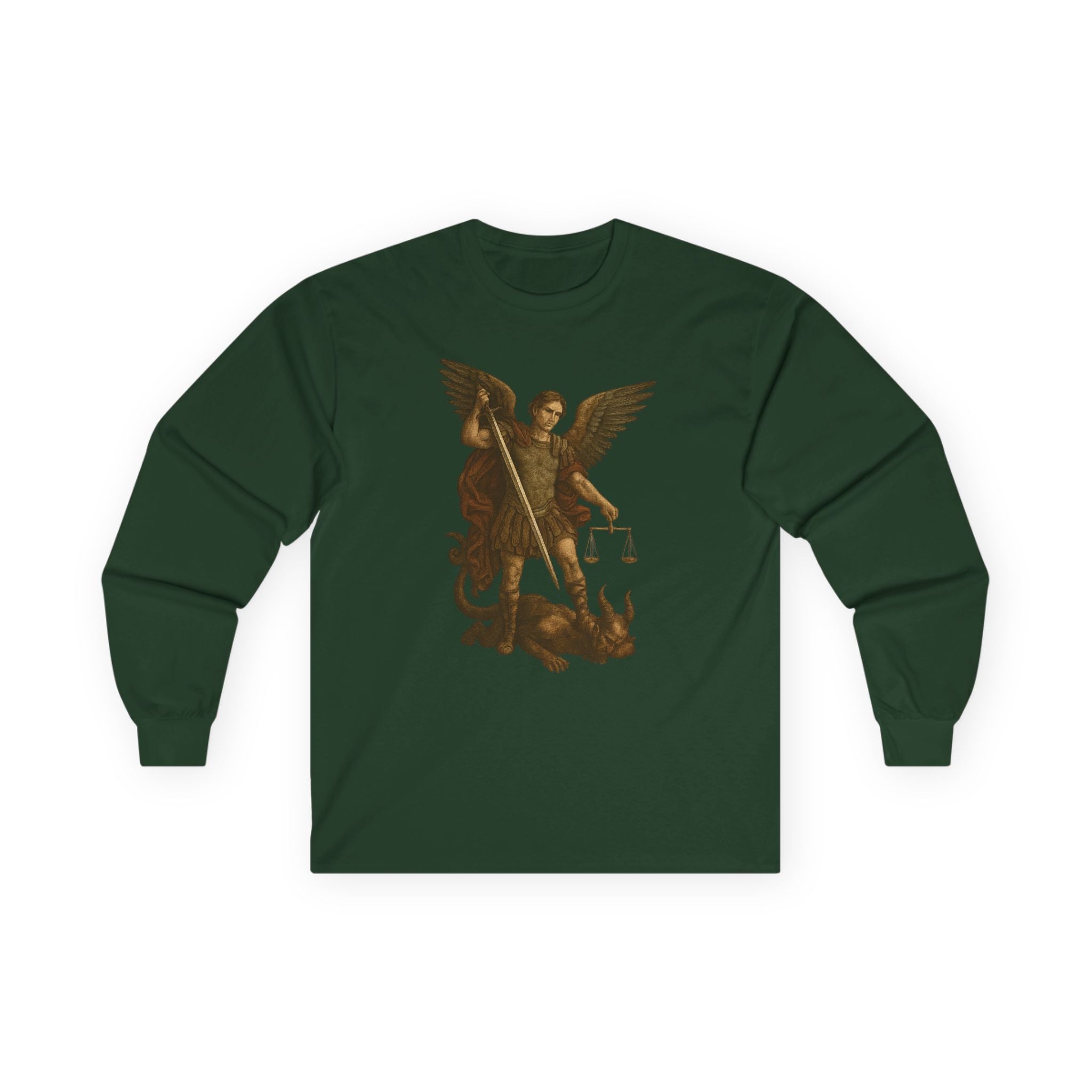Michael the Archangel Graphic (Image Only) Long Sleeve Tee