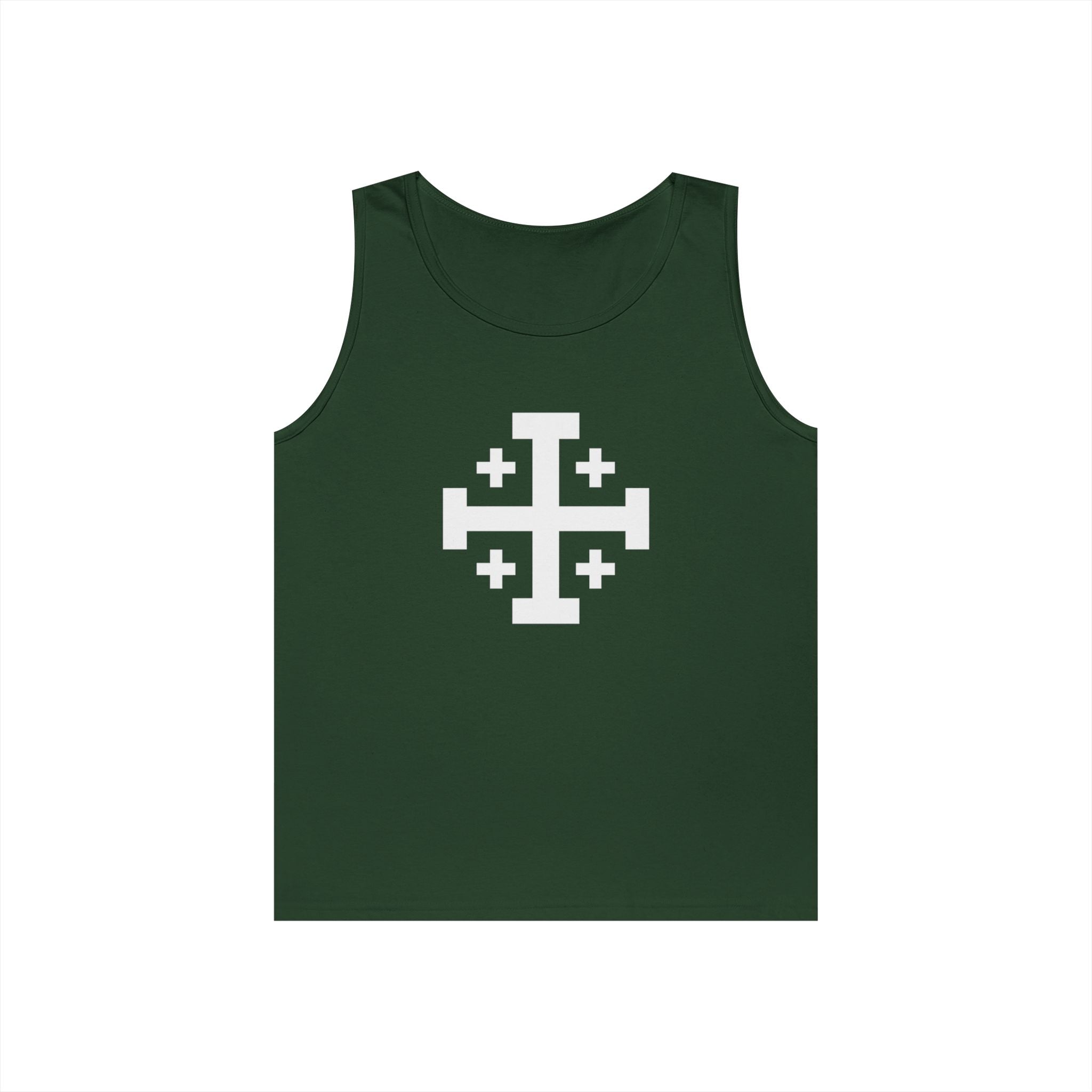 Cross of Jerusalem Unisex Heavy Cotton Tank Top