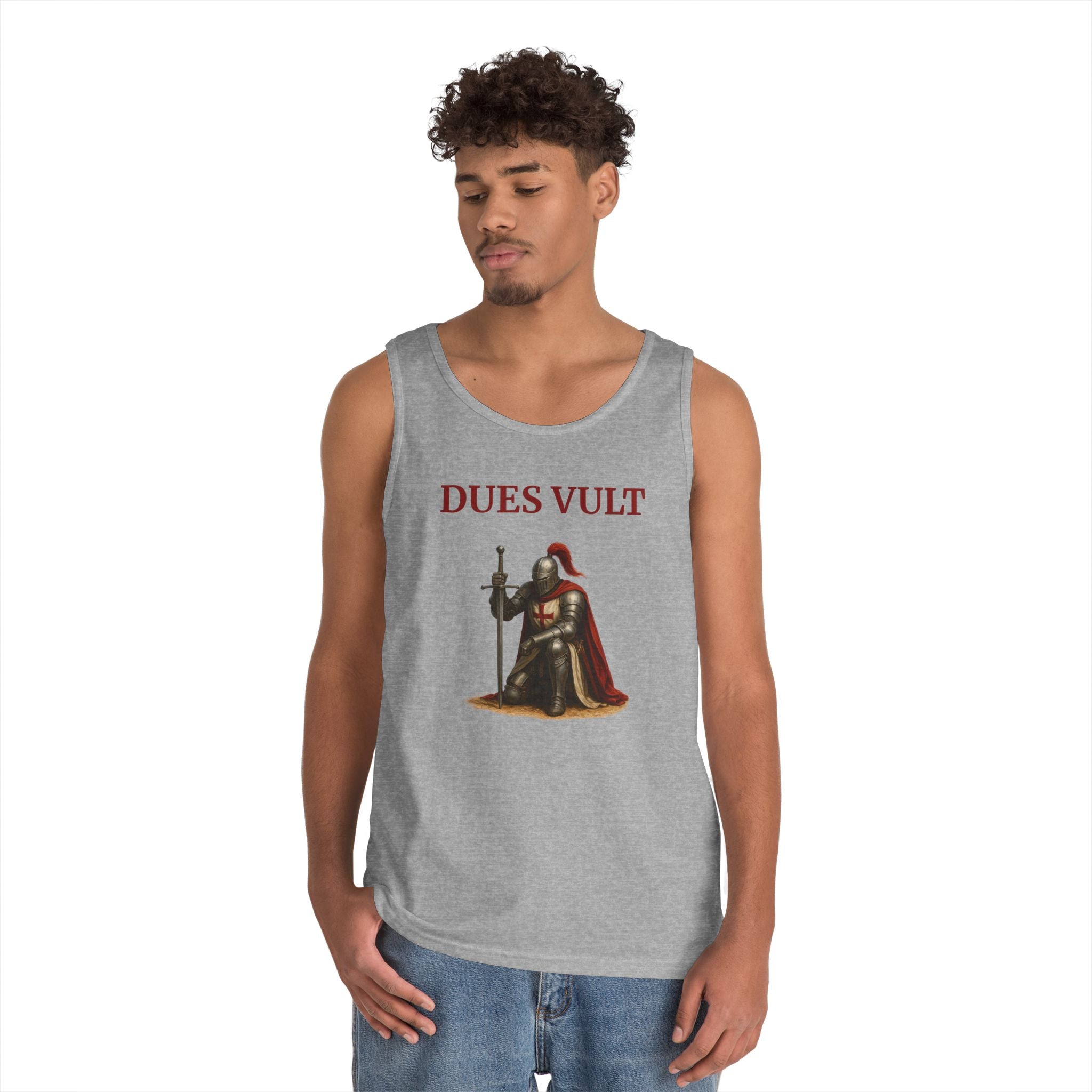 Knight-Inspired Dues Vult Crusader Tank Top