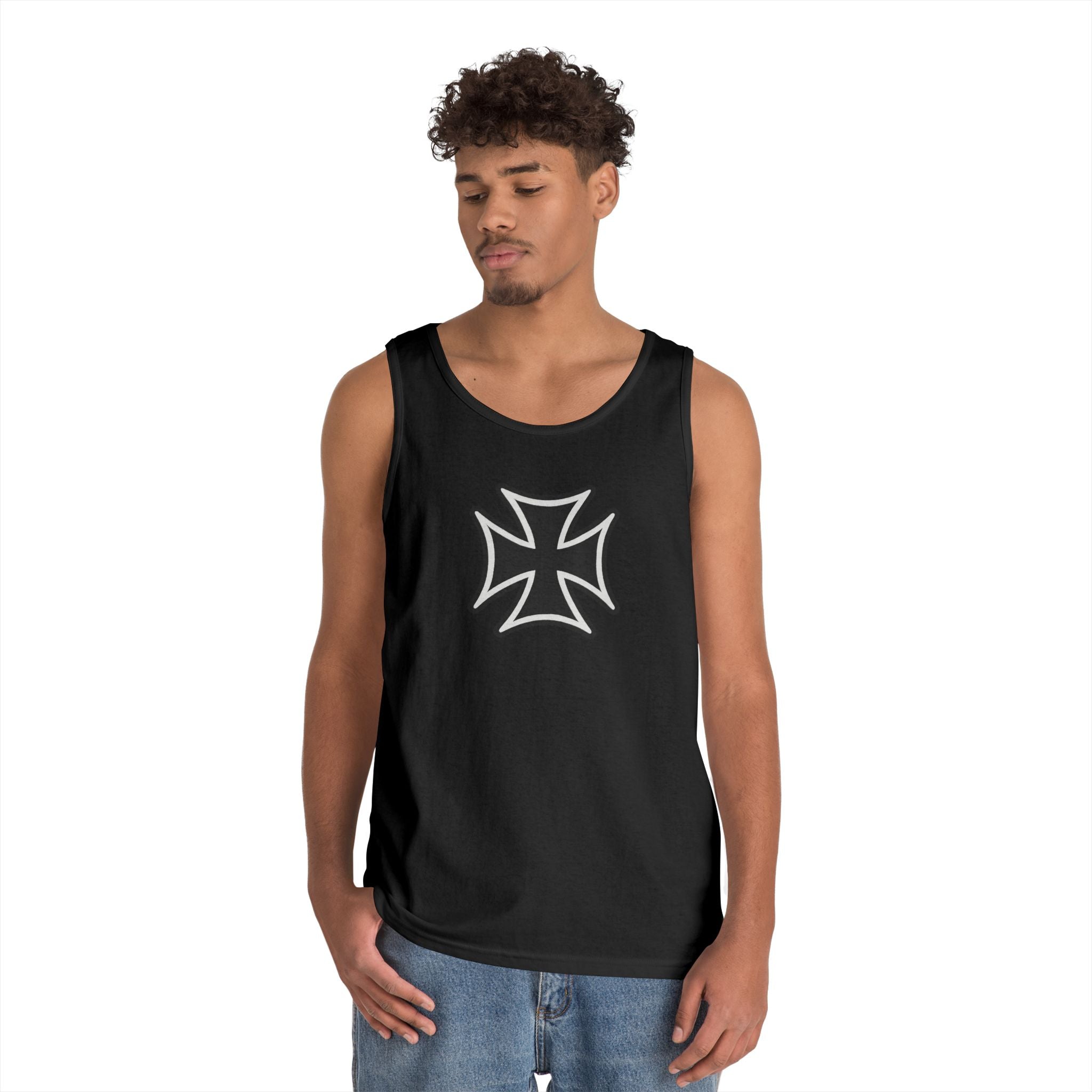 Teutonic Cross Heavy Cotton Tank Top