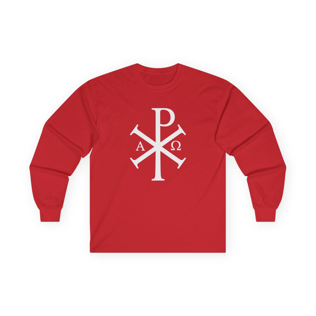 Stylish Long Sleeve T-Shirt with Pi Chi Rho Design