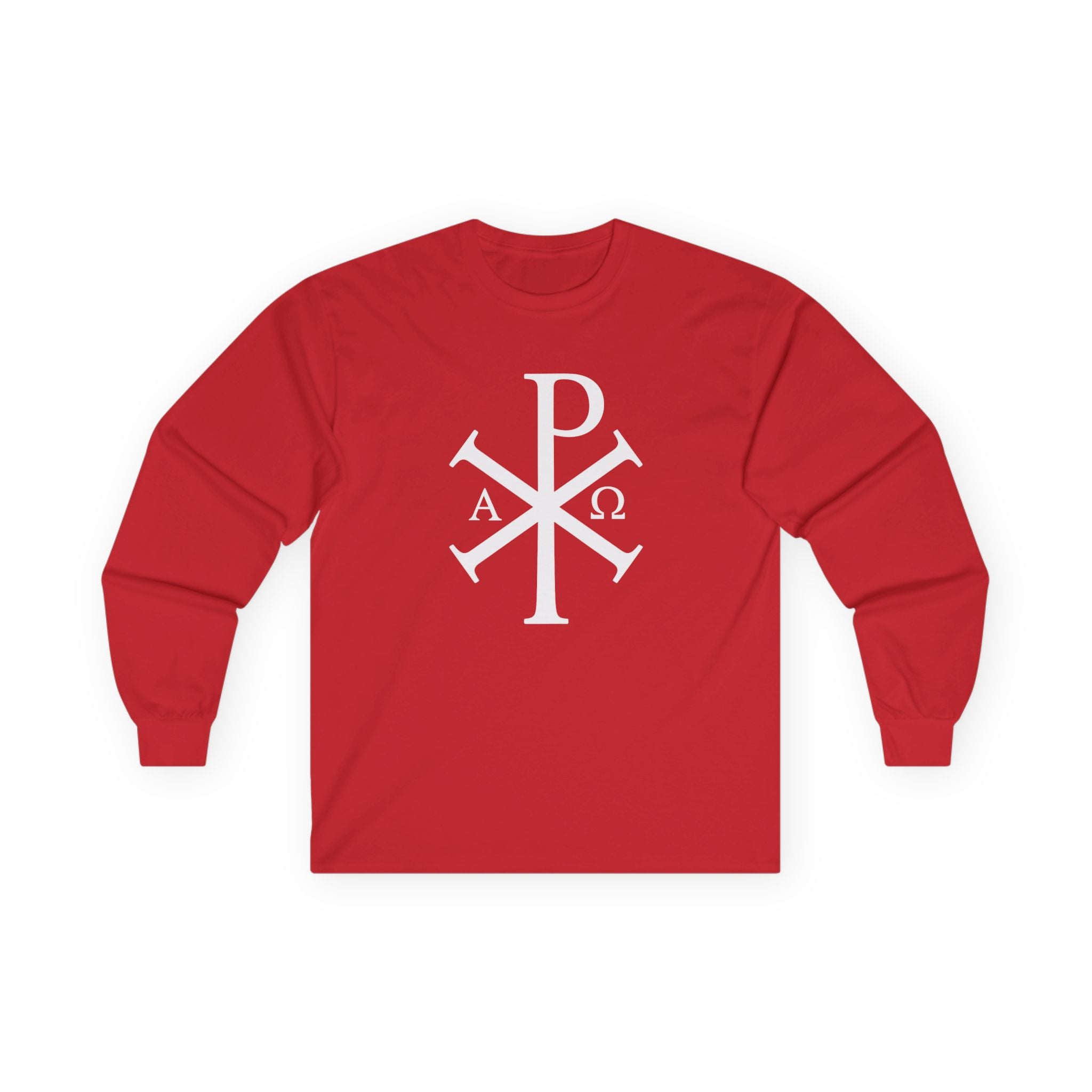 Stylish Long Sleeve T-Shirt with Pi Chi Rho Design