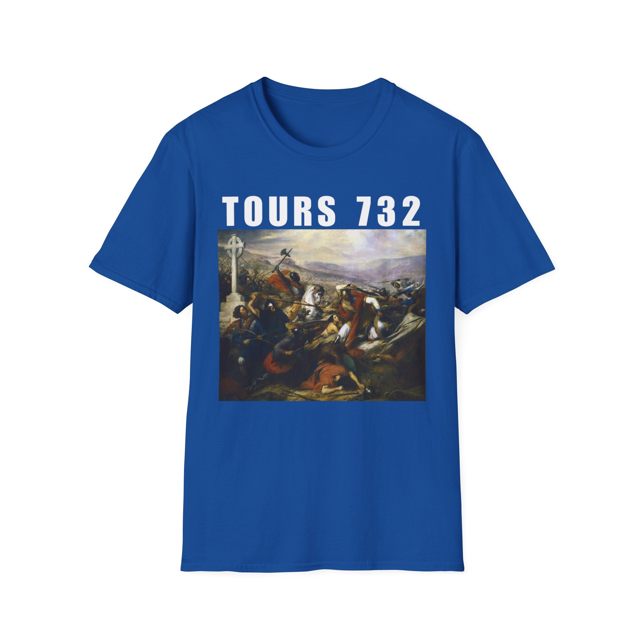 Battle of Tours 732 T-Shirt, Battle of Tours Charles De Steuben Painting Shirt, Crusader Art Shirt