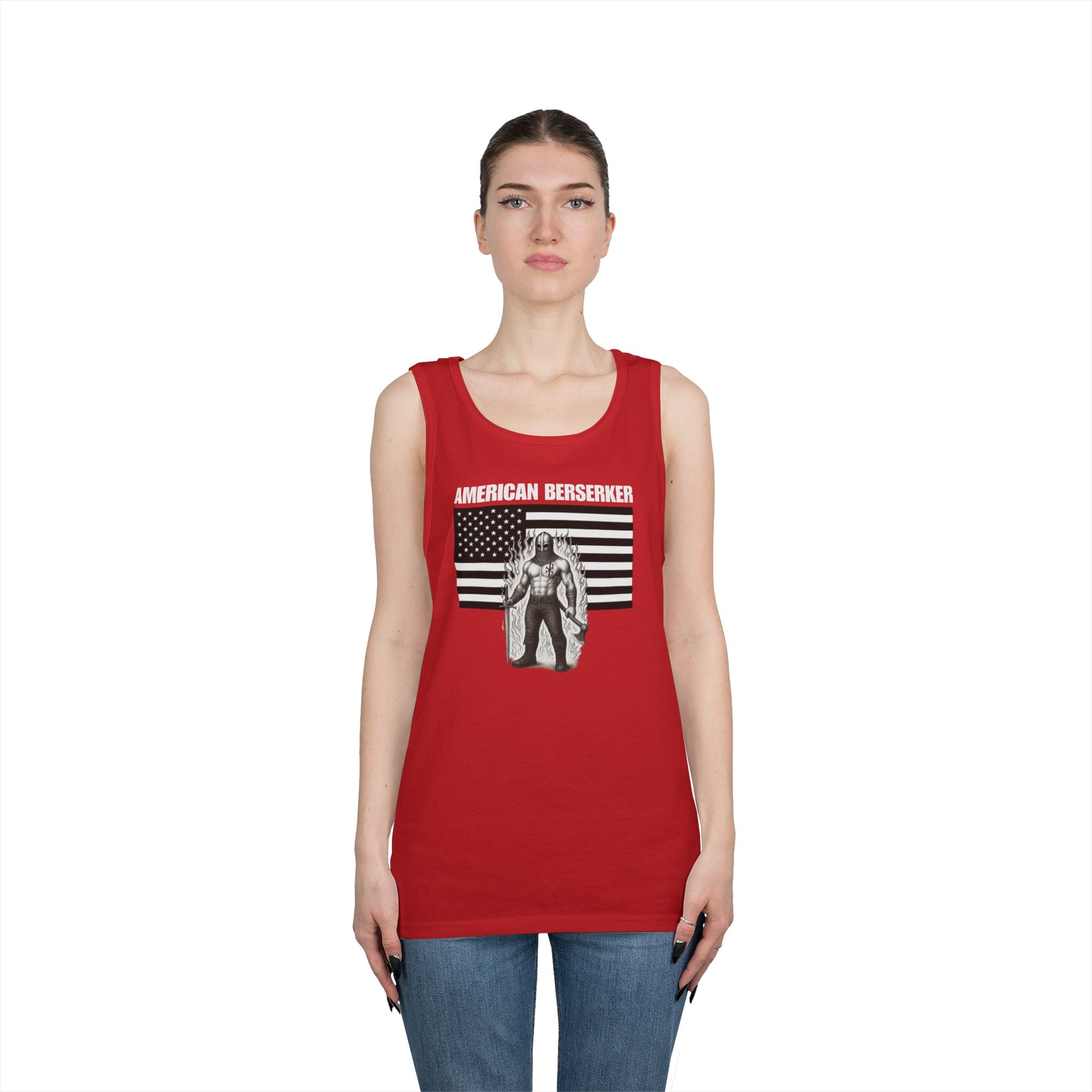 American Berserker Alt Design 3 Heavy Cotton Tank Top