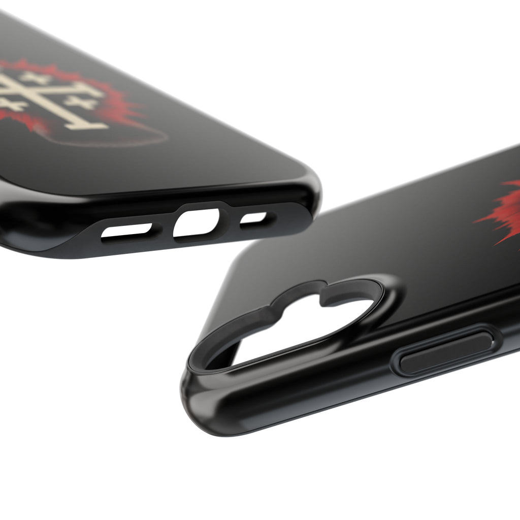 Cross Graphic Impact-Resistant Magnetic Phone Case