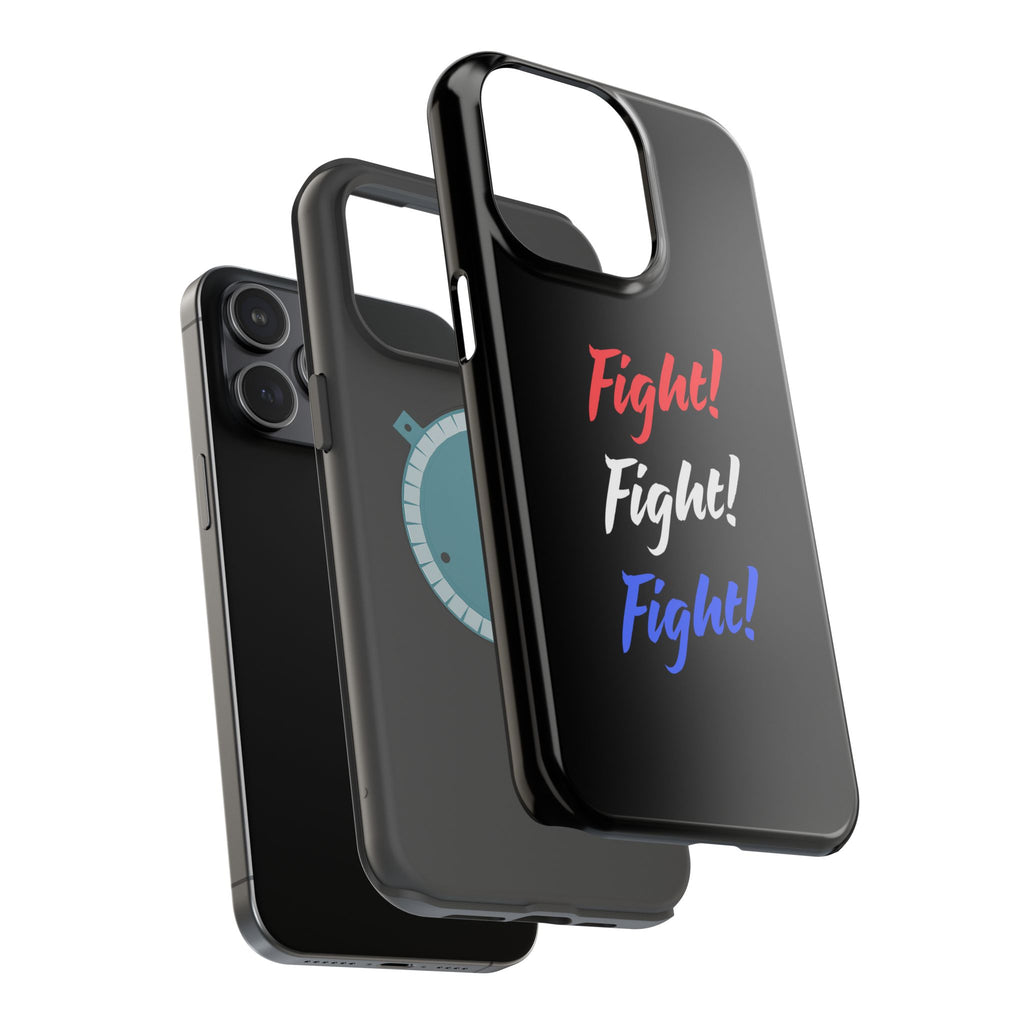 Magnetic Phone Cases, Motivational Phone Cover, Fight! Fight! Fight! Case, Personalized Phone Accessory, Unique Gift for Fighters