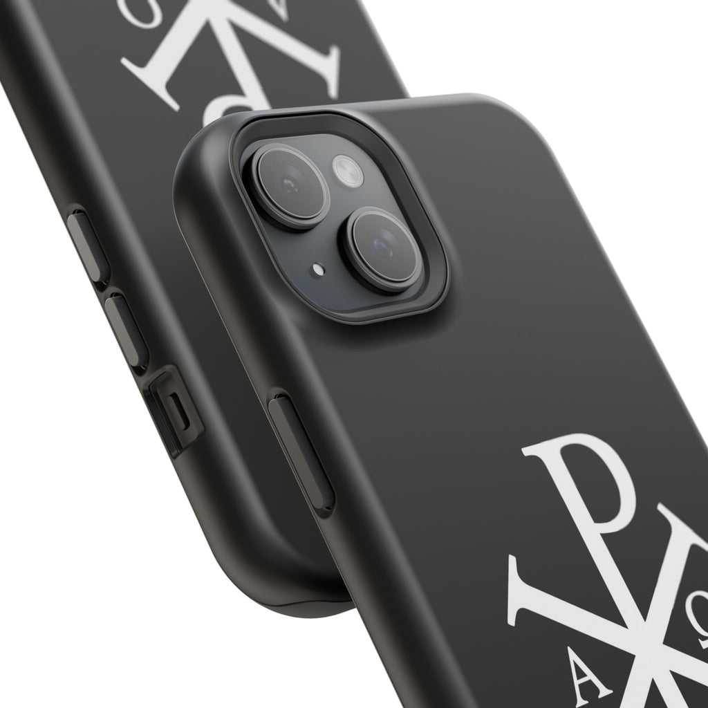 Pi Chi Rho White Design Magnetic Impact-Resistant Cases