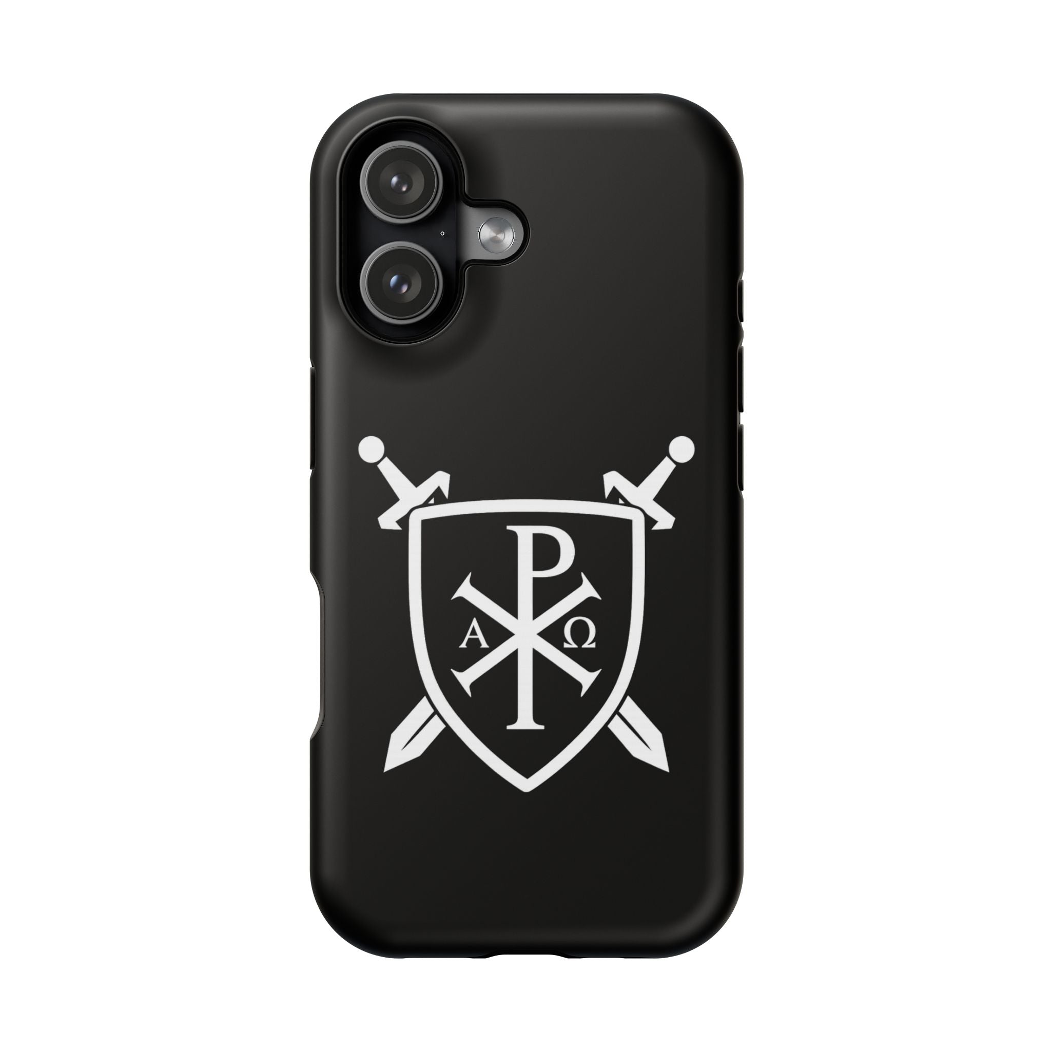 Swords and Shield Pi Chi Rho Graphic Design Magnetic Impact-Resistant Cases