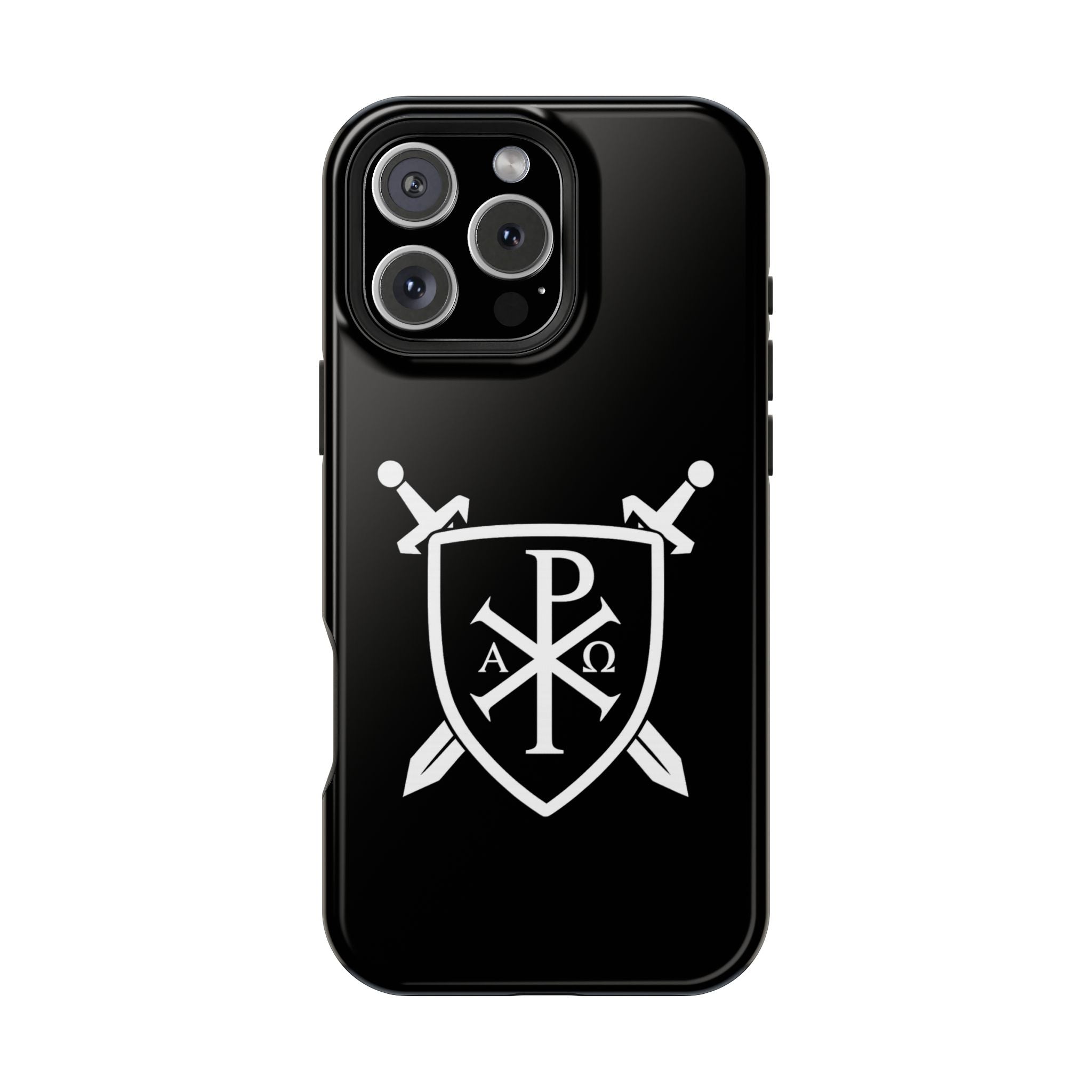 Swords and Shield Pi Chi Rho Graphic Design Magnetic Impact-Resistant Cases