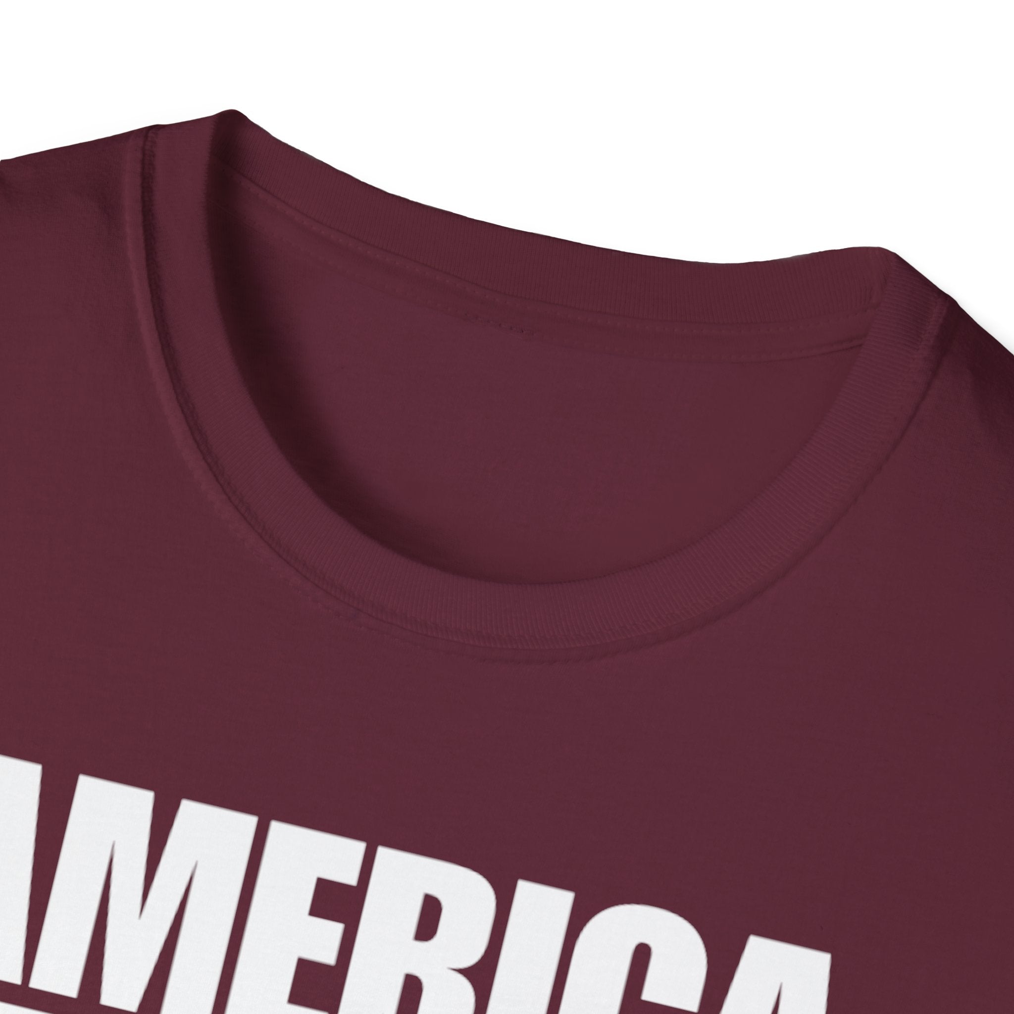 America First American Flag Softstyle Cotton Shirt T-Shirt