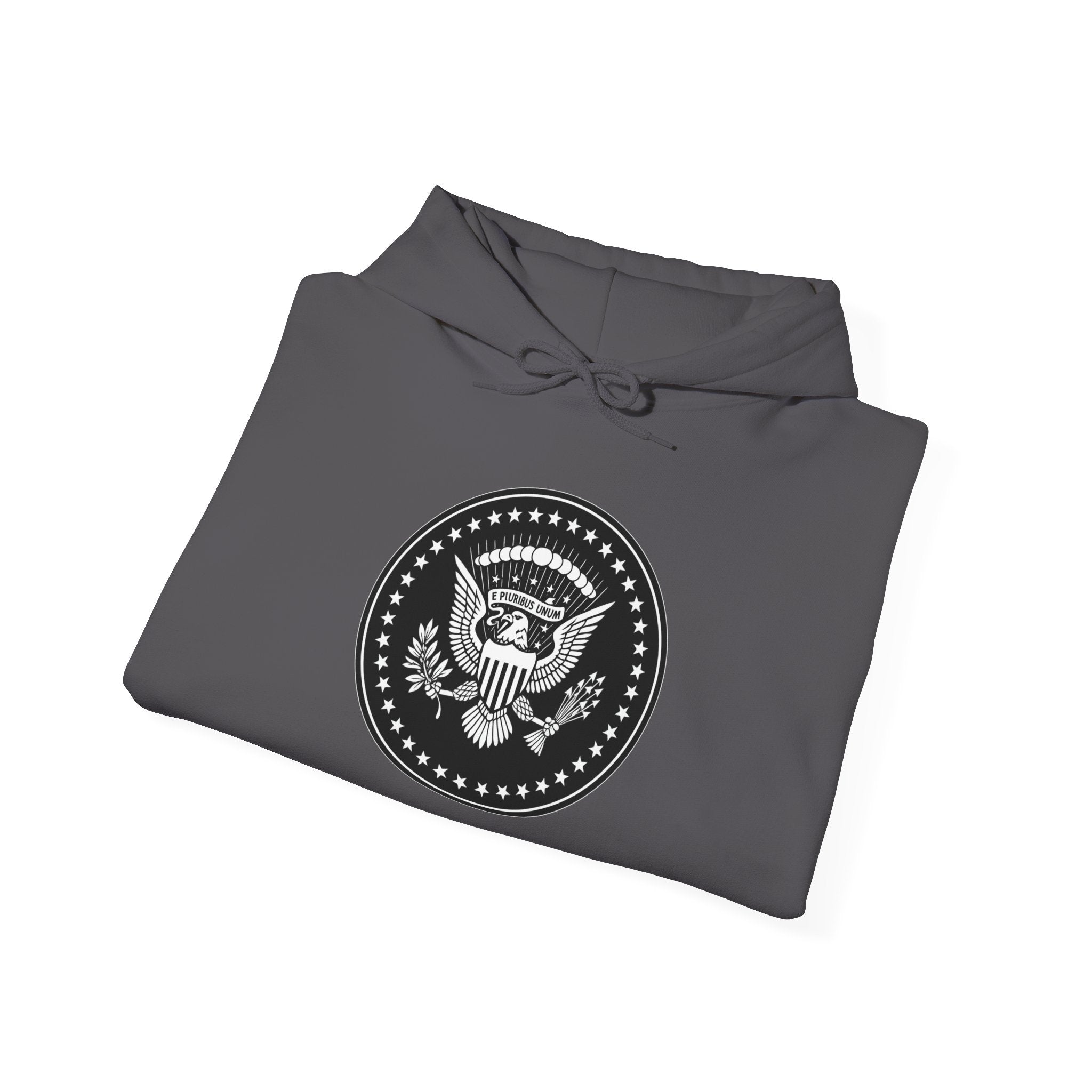 Presidential Seal American Eagle Graphic Pull Over Hoodie Sweatshirt