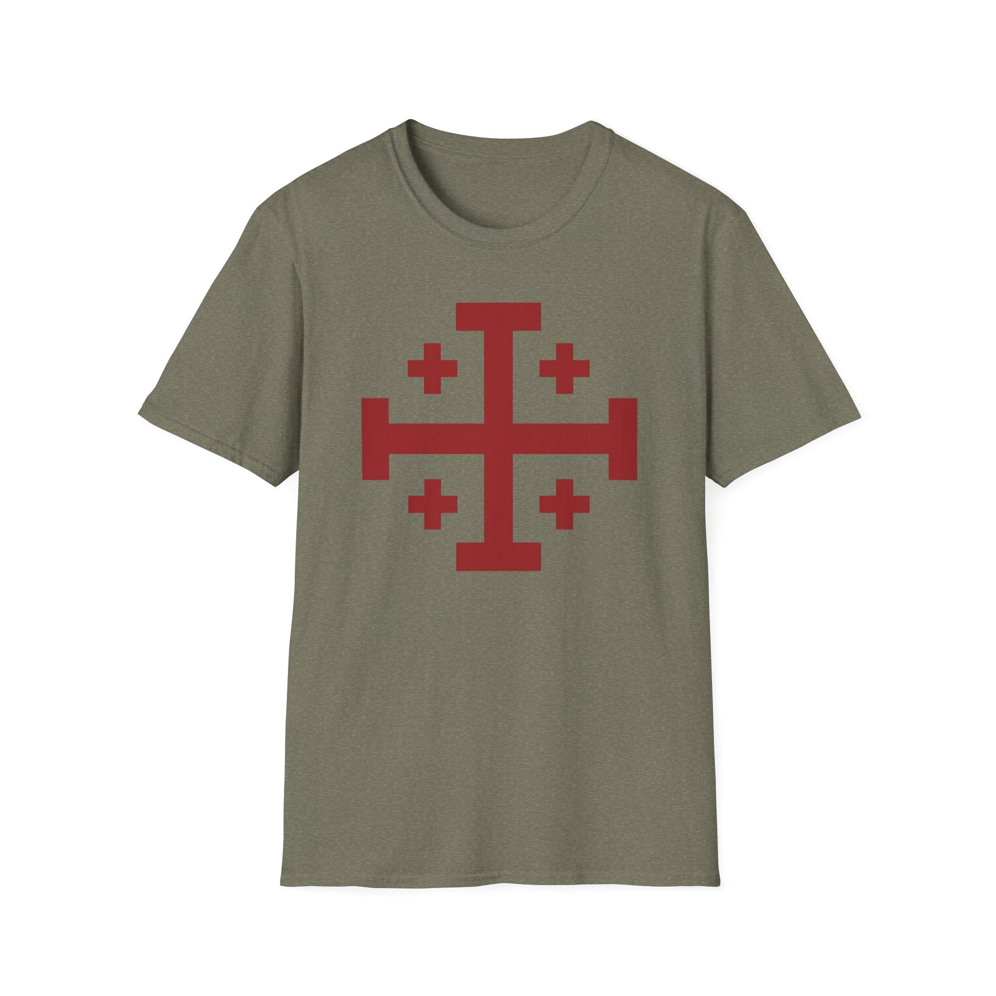 Cross of Jerusalem Red Design Softstyle T-Shirt