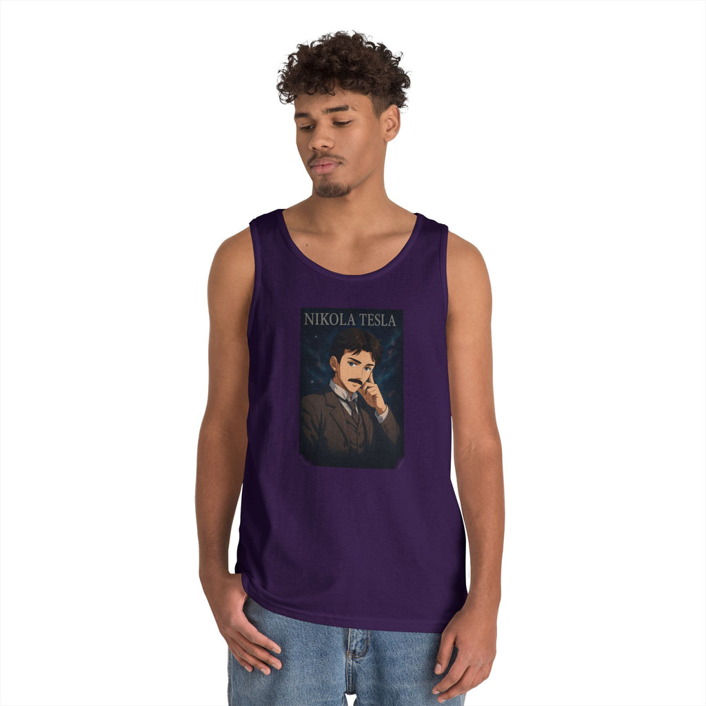 Nikola Tesla Unisex Heavy Cotton Tank Top