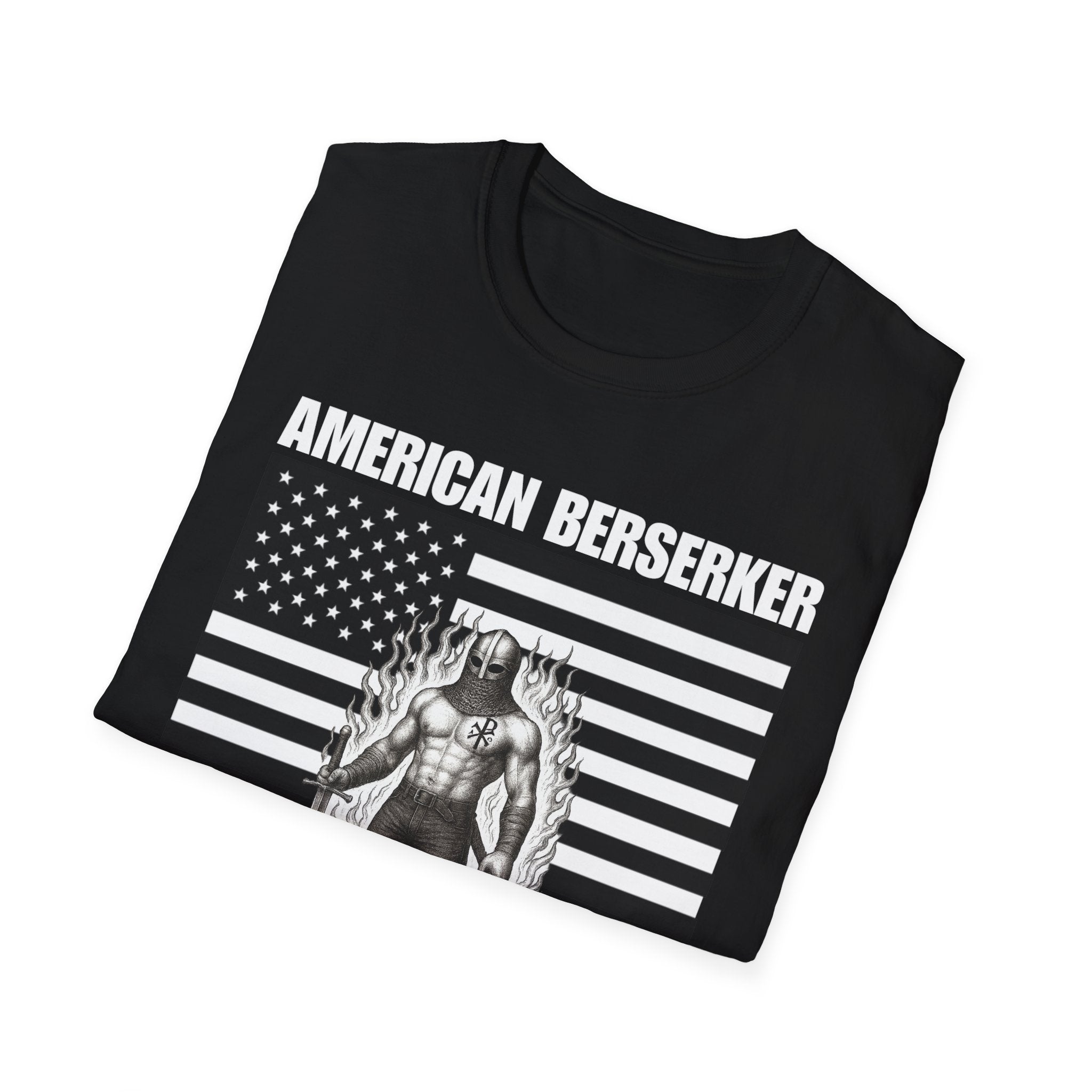 American Berserker Alt Design 3 Patriotic Graphic T-Shirt