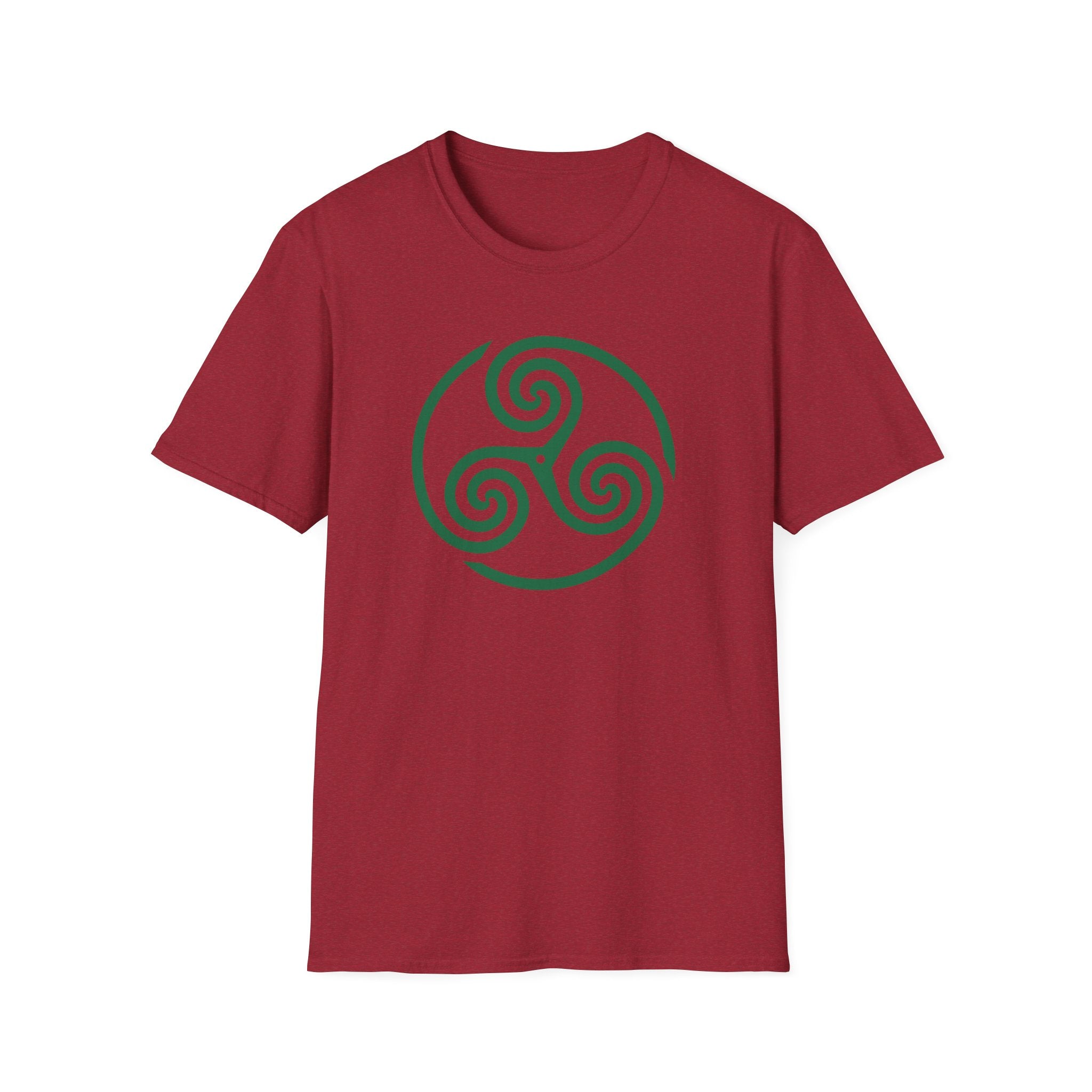 Celtic Spiral Triskele Symbol Alt Design White T-Shirt