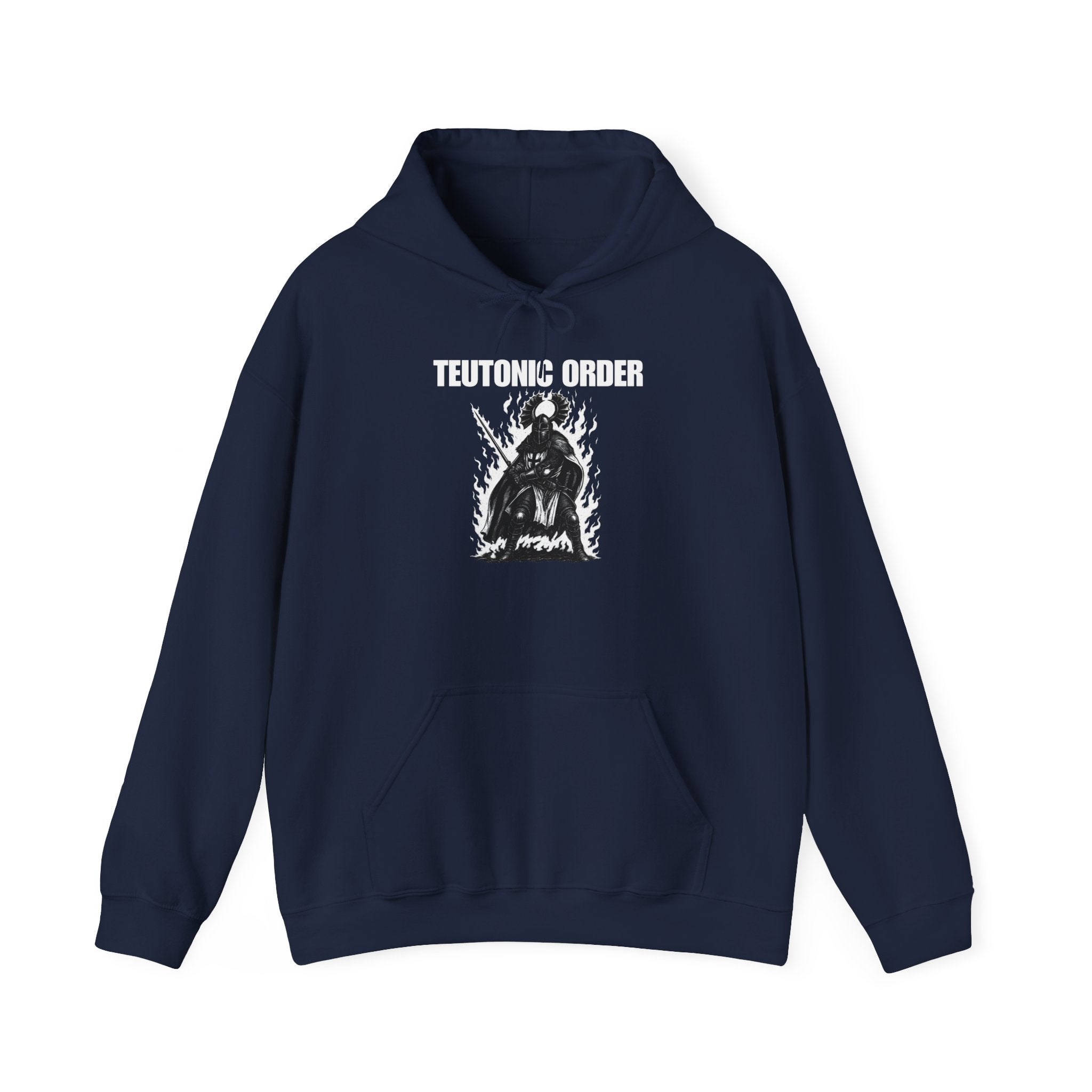 Teutonic Order Heavy Blend Pull Over Hoodie, Casual Unisex Sweatshirt, Gothic Style Apparel, Perfect Gift for Fans, Cozy Warm Clothing